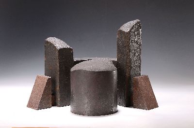 26803060k - Klaus Duschat, geb. 1955 Ventersdorp/Süd Afrika, Stahlskulptur, Komposition aus ...
