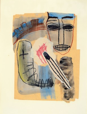 Image Attribution: Albert Merz, born 1942 Unterägeri, mixed media on multi-layer paper, ...