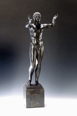 Image Large bronze sculpture based on an ancient model, 19th/20th century, based on the Greek ...