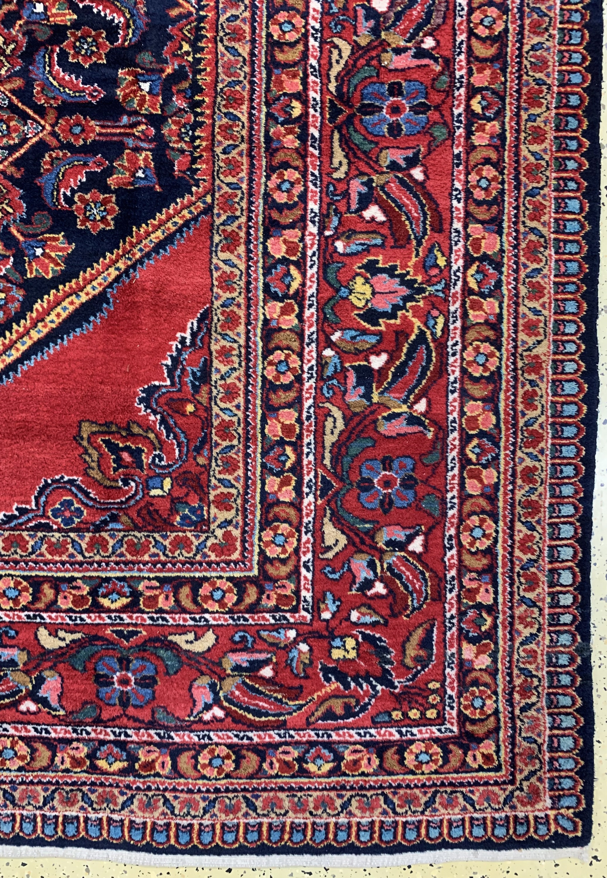 Detail a: Lilian, Persien, Mitte 20.Jhd, Wolle auf Baumwolle, ca. 370 x 280 cm, EHZ: 2