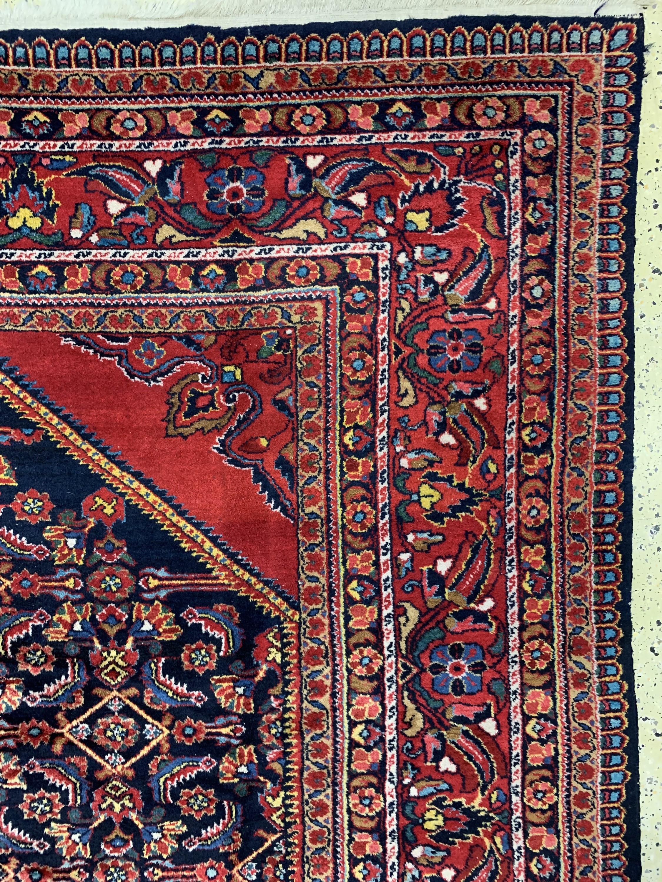 Detail d: Lilian, Persien, Mitte 20.Jhd, Wolle auf Baumwolle, ca. 370 x 280 cm, EHZ: 2