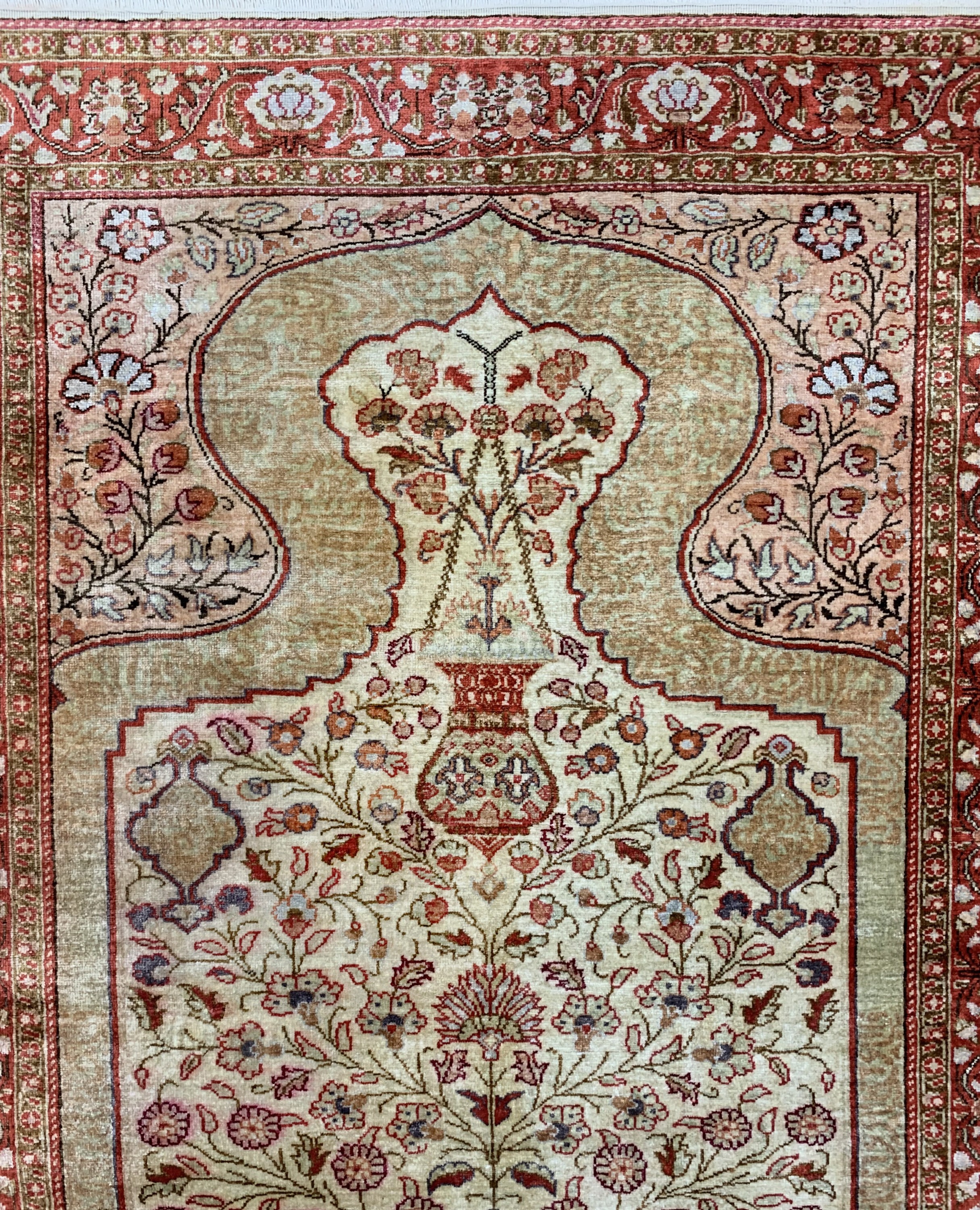 Detail b: Kayseri, Türkei, Mitte 20.Jhd, merzerisierte Baumwolle, ca. 175 x 125 cm, EHZ: 2