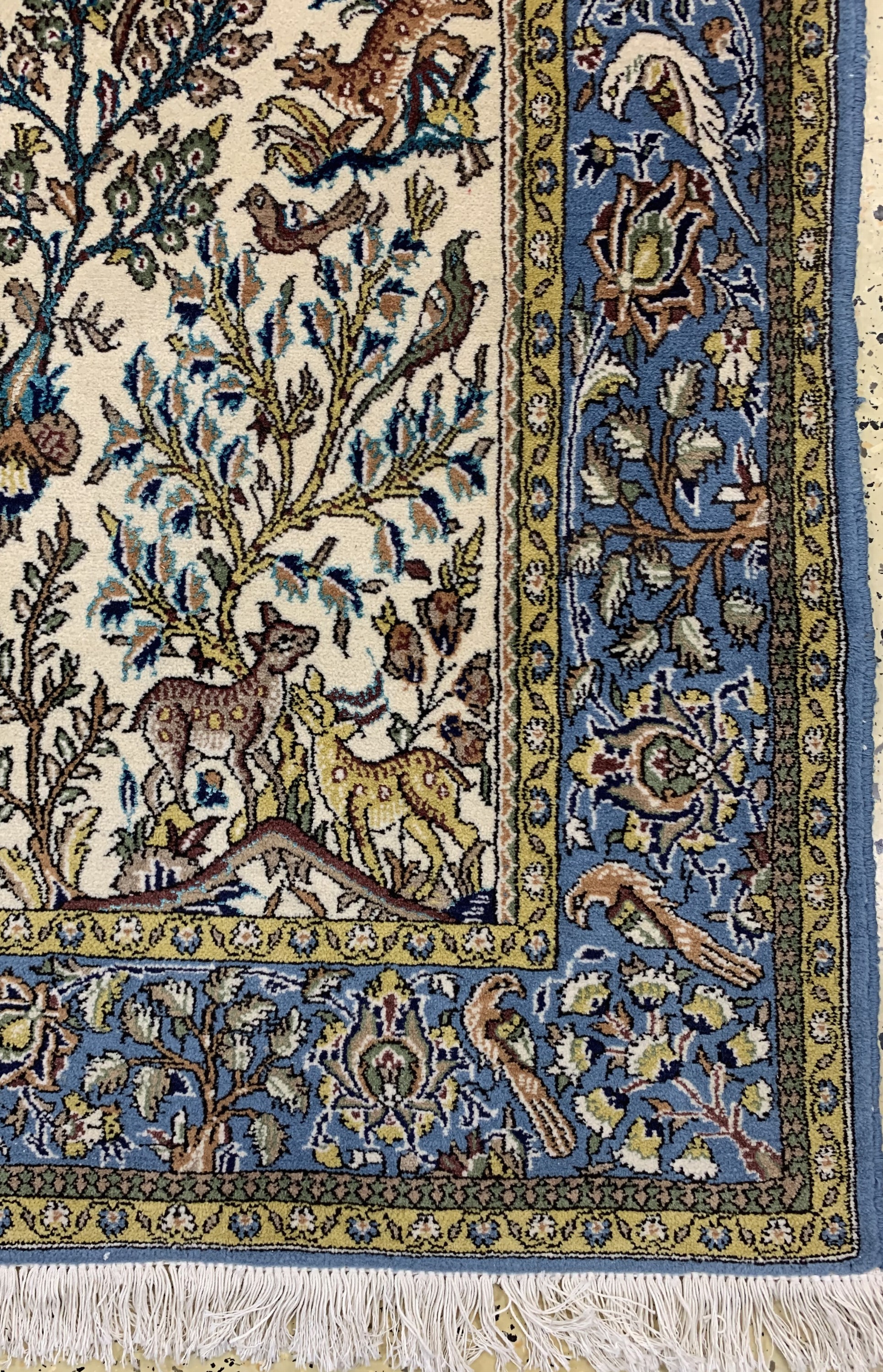 Detail a: Ghom alt, Persien, Ende 20.Jhd, Wolle mit Seide, ca. 217 x 140 cm, EHZ: 2
