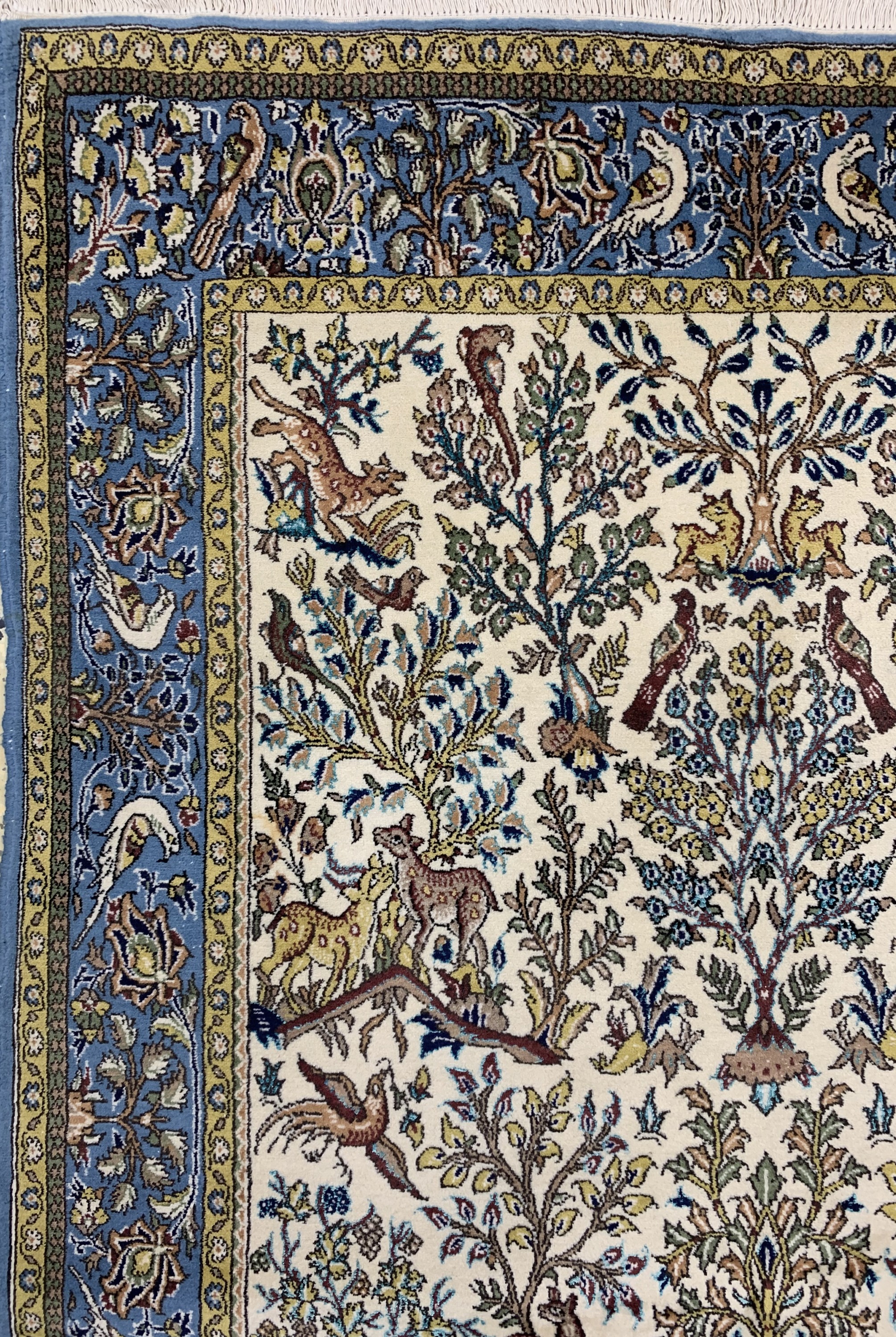 Detail b: Ghom alt, Persien, Ende 20.Jhd, Wolle mit Seide, ca. 217 x 140 cm, EHZ: 2