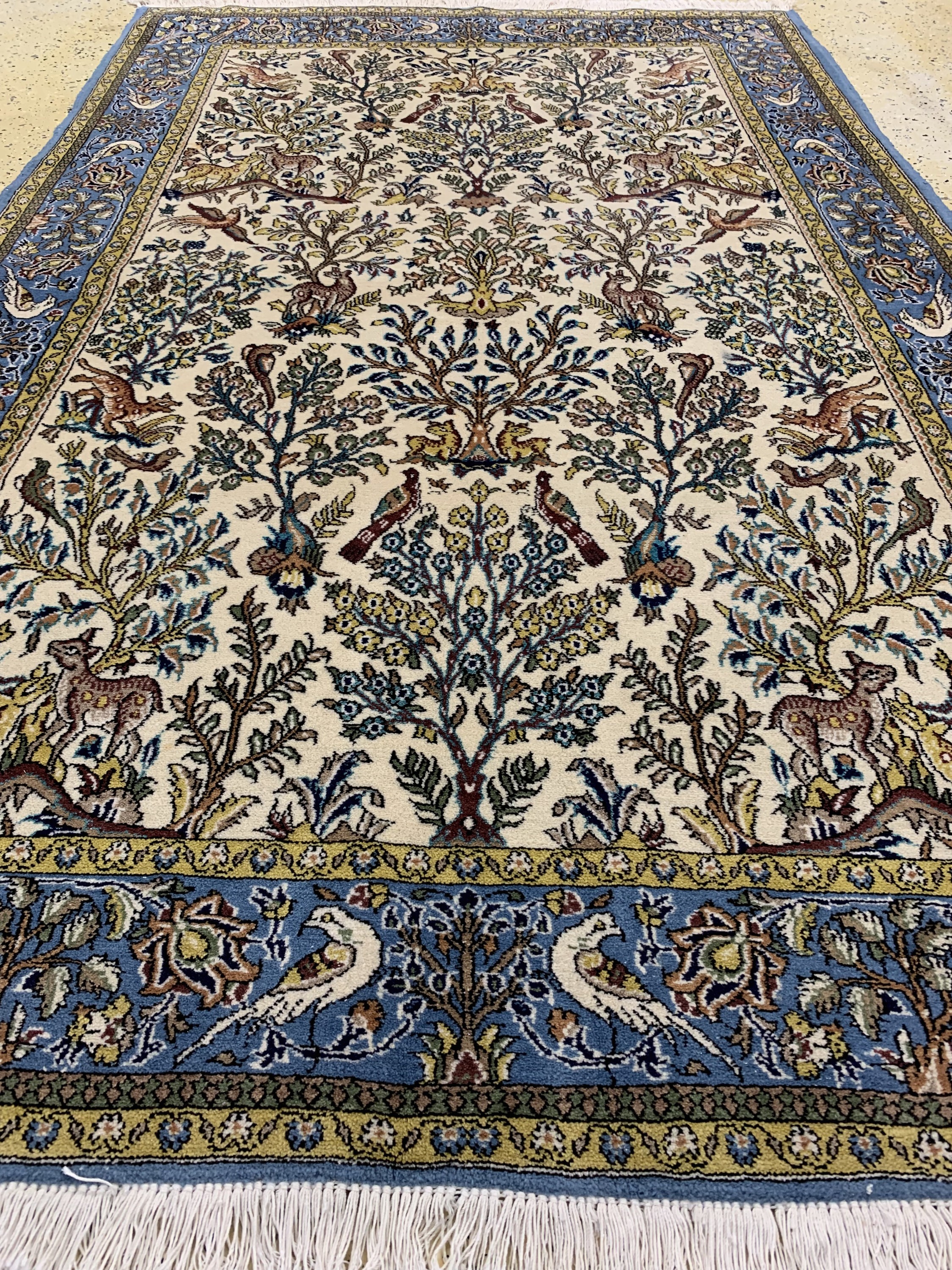 Detail d: Ghom alt, Persien, Ende 20.Jhd, Wolle mit Seide, ca. 217 x 140 cm, EHZ: 2
