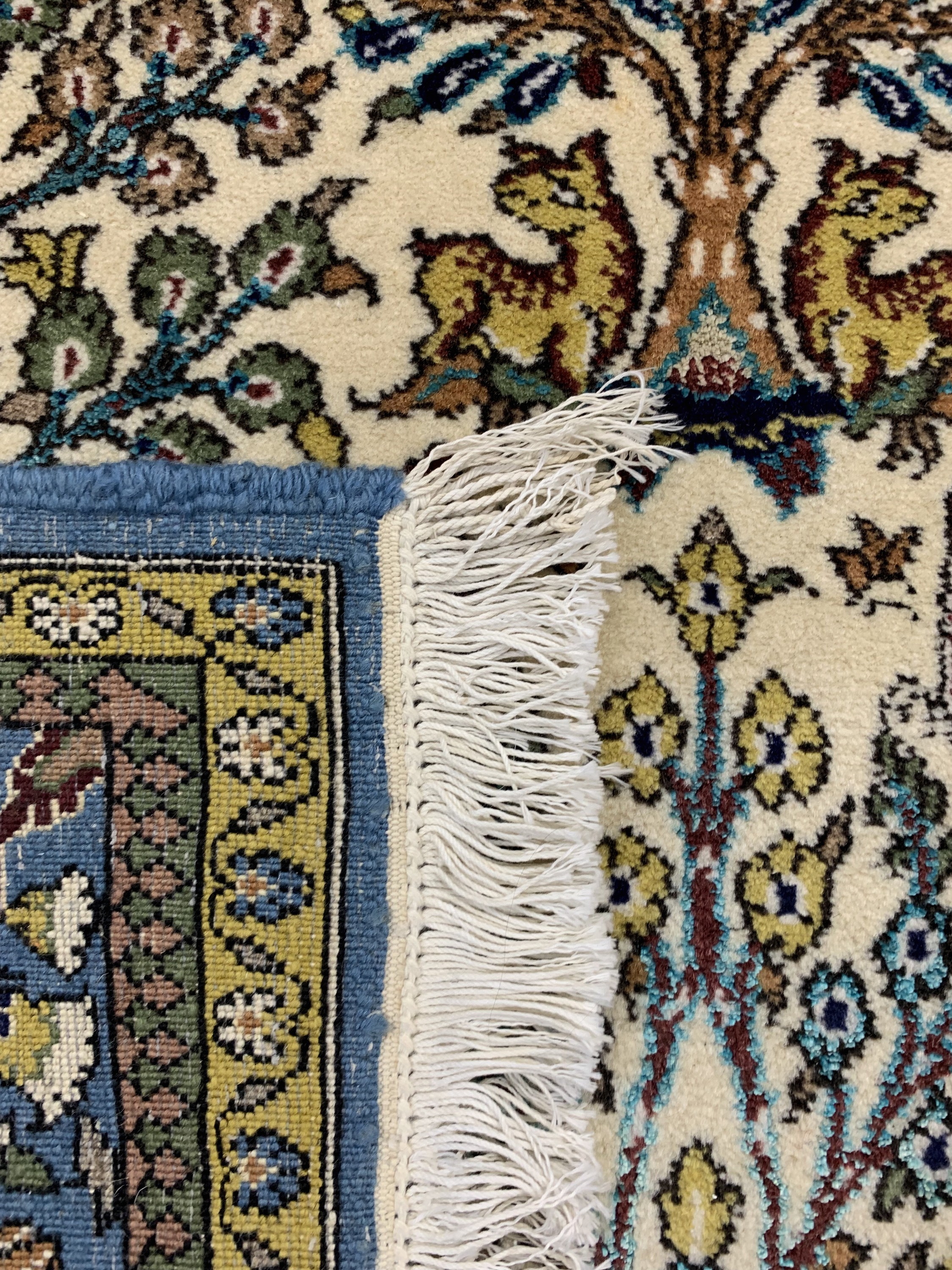 Detail e: Ghom alt, Persien, Ende 20.Jhd, Wolle mit Seide, ca. 217 x 140 cm, EHZ: 2