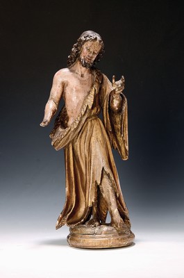 Image Christ sculpture, South German, around 1760- 80, carved and painted lime wood, dam. on ...