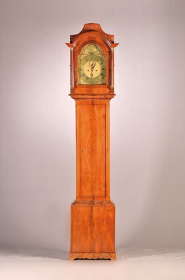 Image 26803431 - Standuhr, England um 1820, elegantes poliertes Nußbaum/-furniergehäuse, z.T. ...