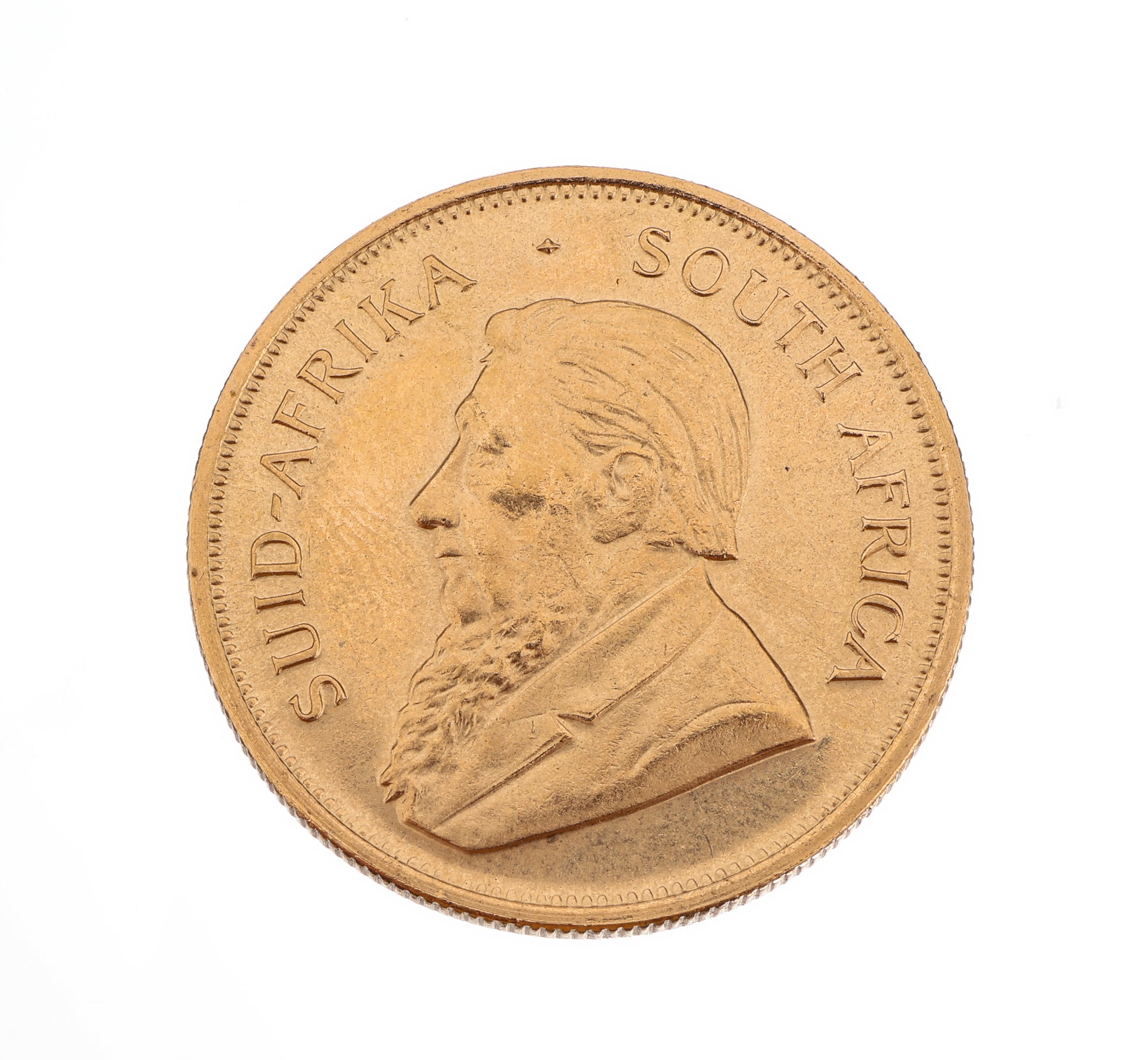 Goldmünze Krügerrand, Südafrika 1978, Springbock, Fyngoud 1oz fine Gold