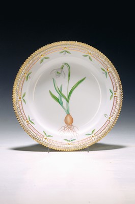 Image Teller/Wandteller, Flora Danica, Jubiläumsjahr 1790-1990, Royal Copenhagen, fein ...