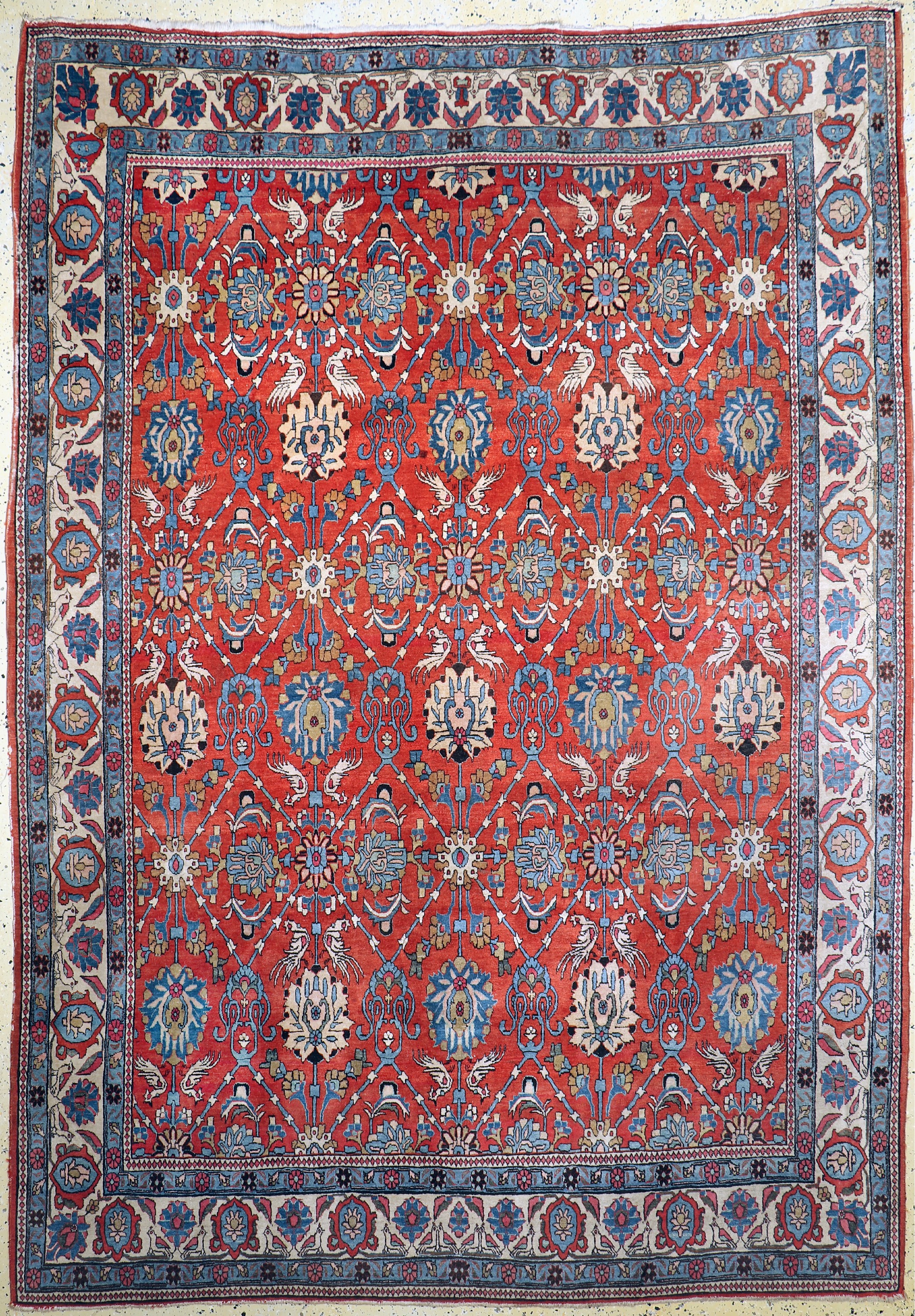 Weramin alt, Persien, Anfang 20.Jhd, Wolle auf Baumwolle, ca. 305 x 217 cm, EHZ: 3