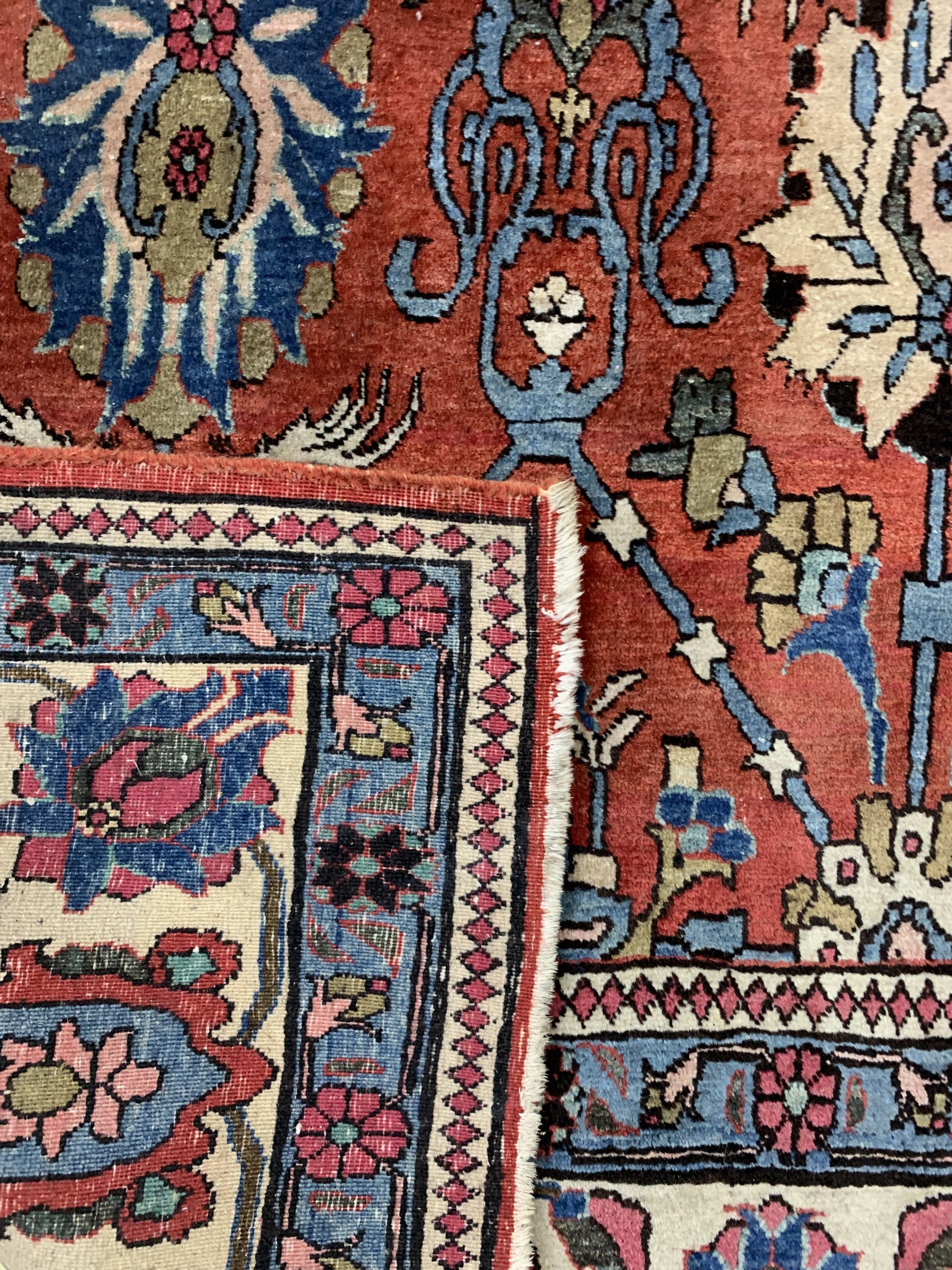 Detail f: Weramin alt, Persien, Anfang 20.Jhd, Wolle auf Baumwolle, ca. 305 x 217 cm, EHZ: 3
