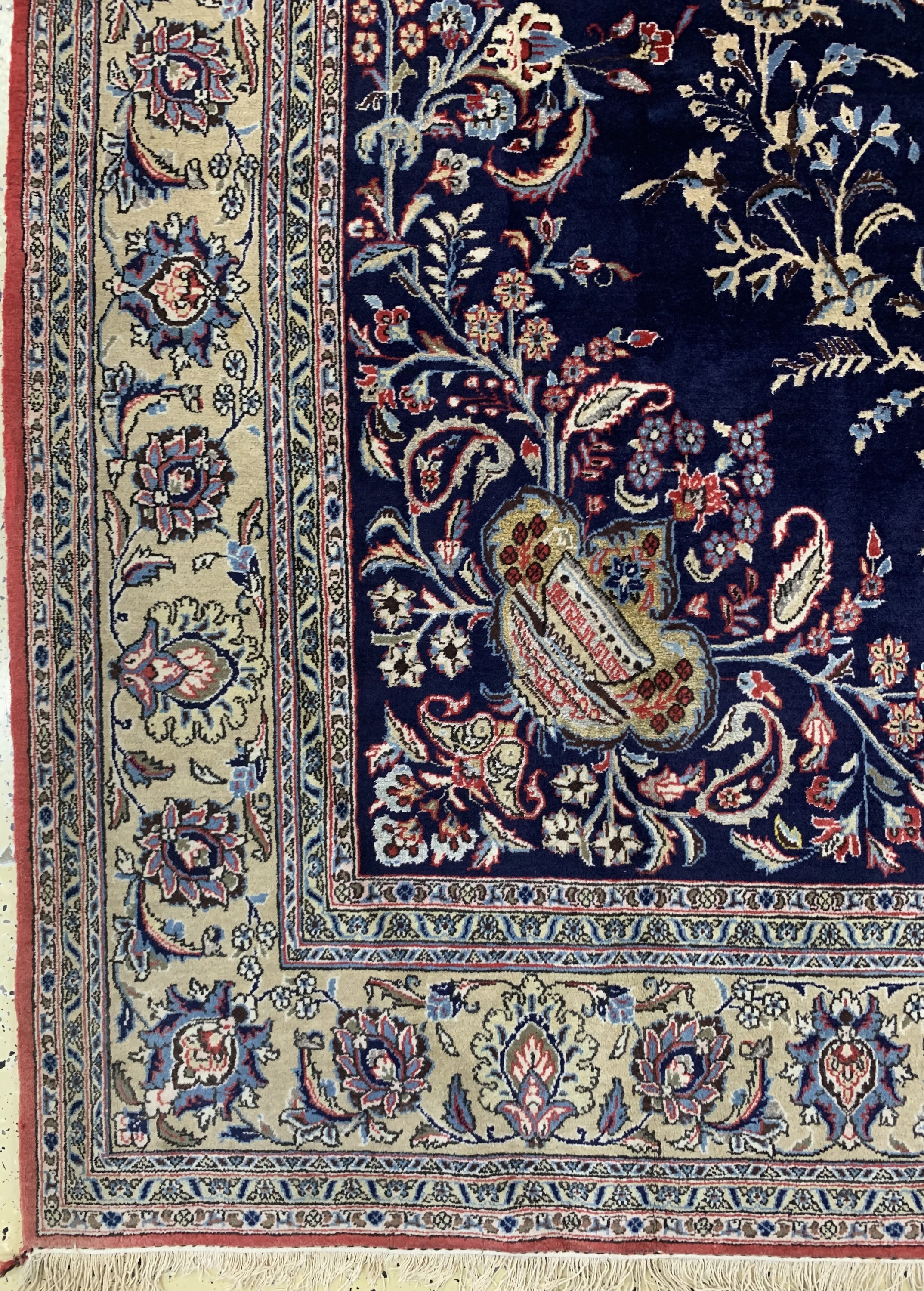Detail b: Ghom alt, Persien, Mitte 20.Jhd, Wolle mit Seide, ca. 350 x 240 cm, EHZ: 2-3