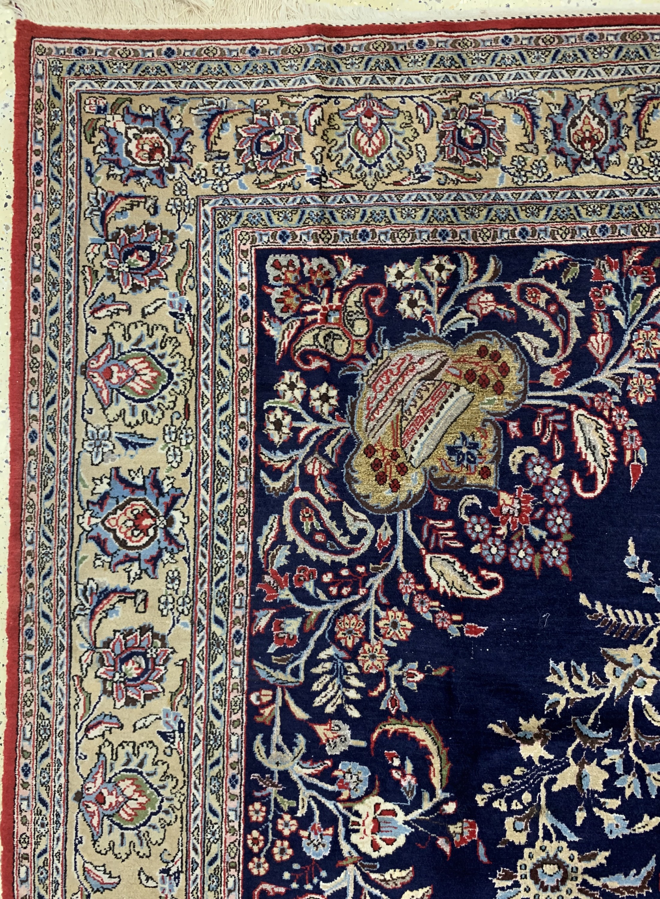 Detail c: Ghom alt, Persien, Mitte 20.Jhd, Wolle mit Seide, ca. 350 x 240 cm, EHZ: 2-3