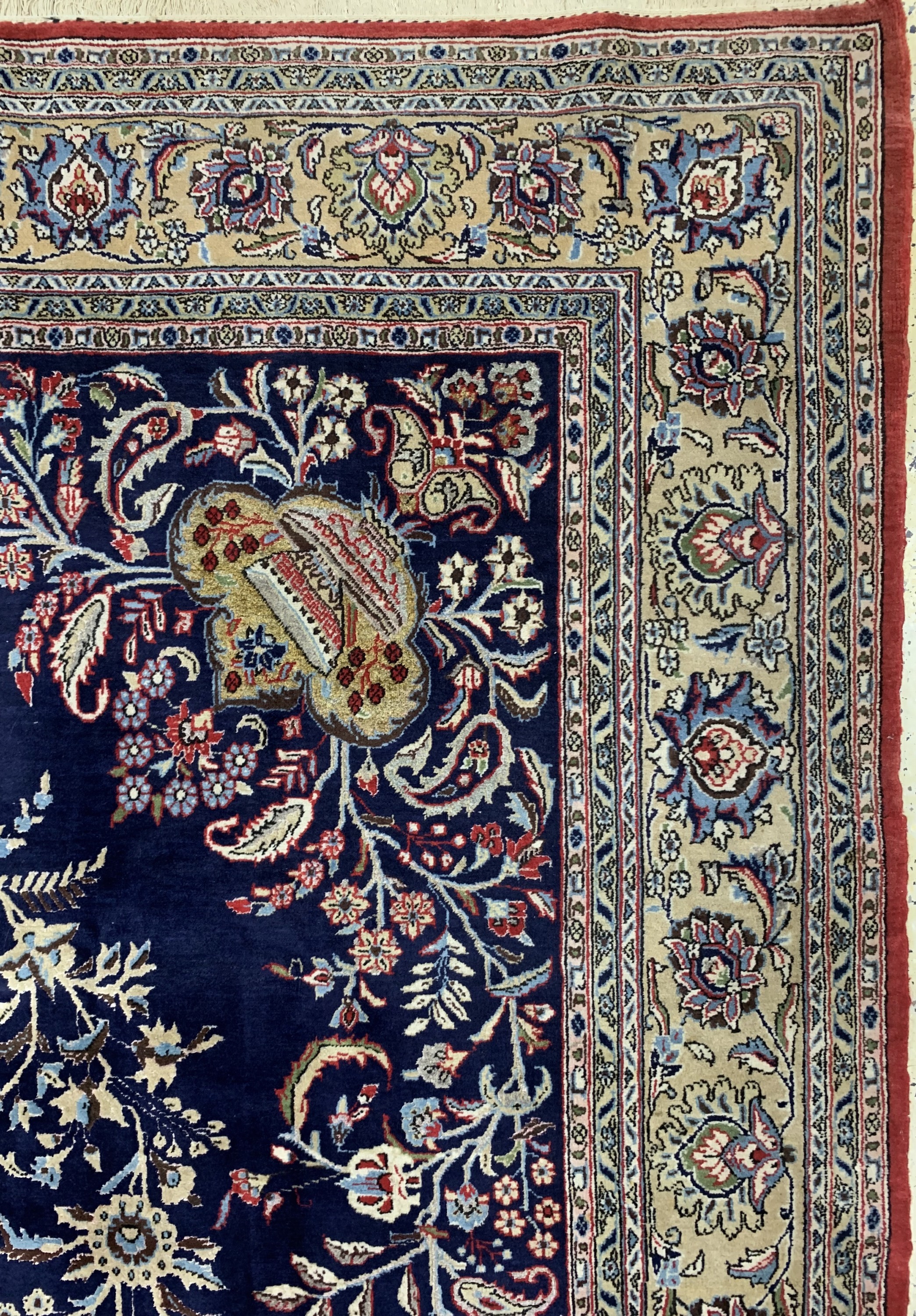 Detail d: Ghom alt, Persien, Mitte 20.Jhd, Wolle mit Seide, ca. 350 x 240 cm, EHZ: 2-3