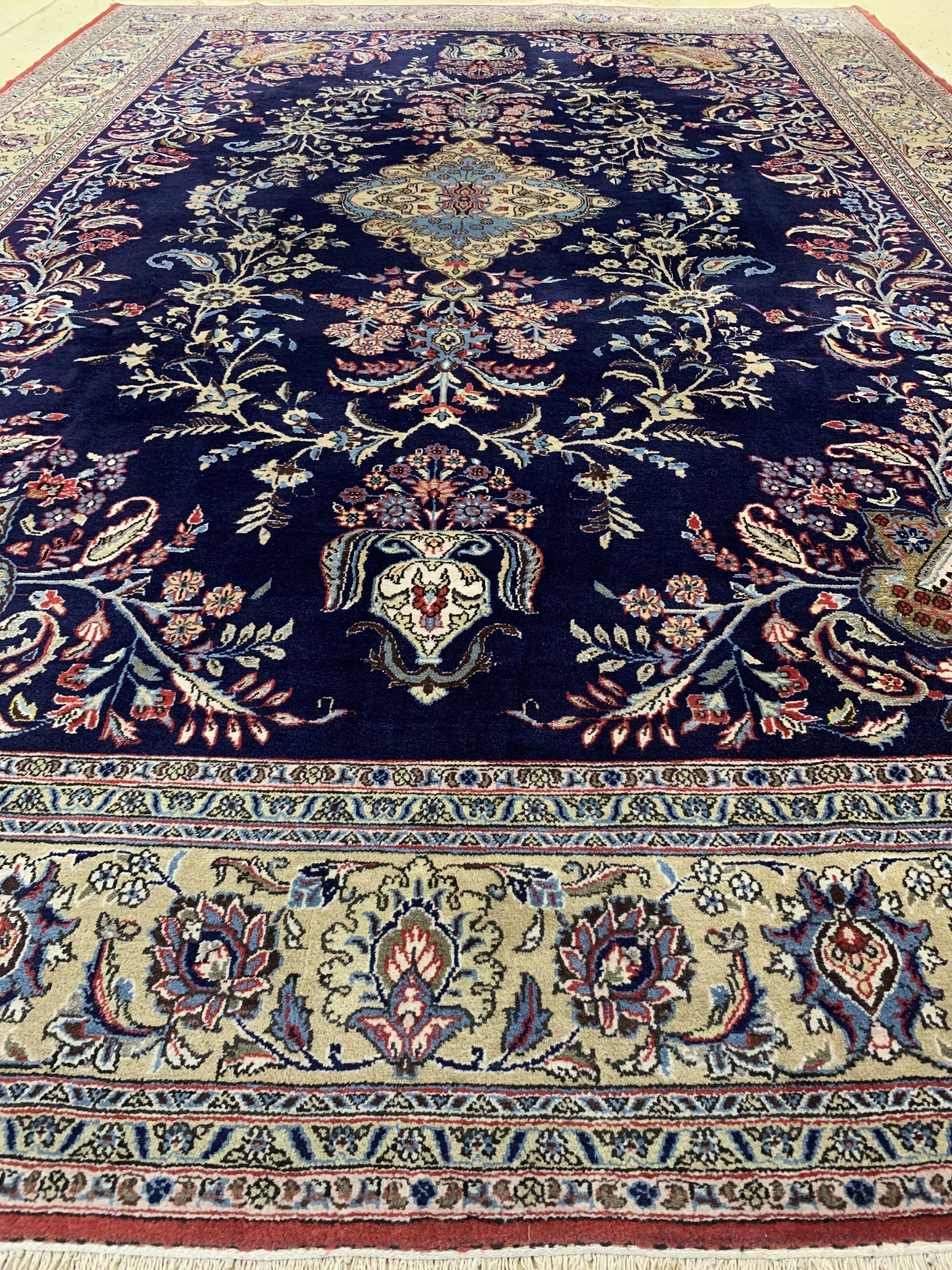 Detail f: Ghom alt, Persien, Mitte 20.Jhd, Wolle mit Seide, ca. 350 x 240 cm, EHZ: 2-3