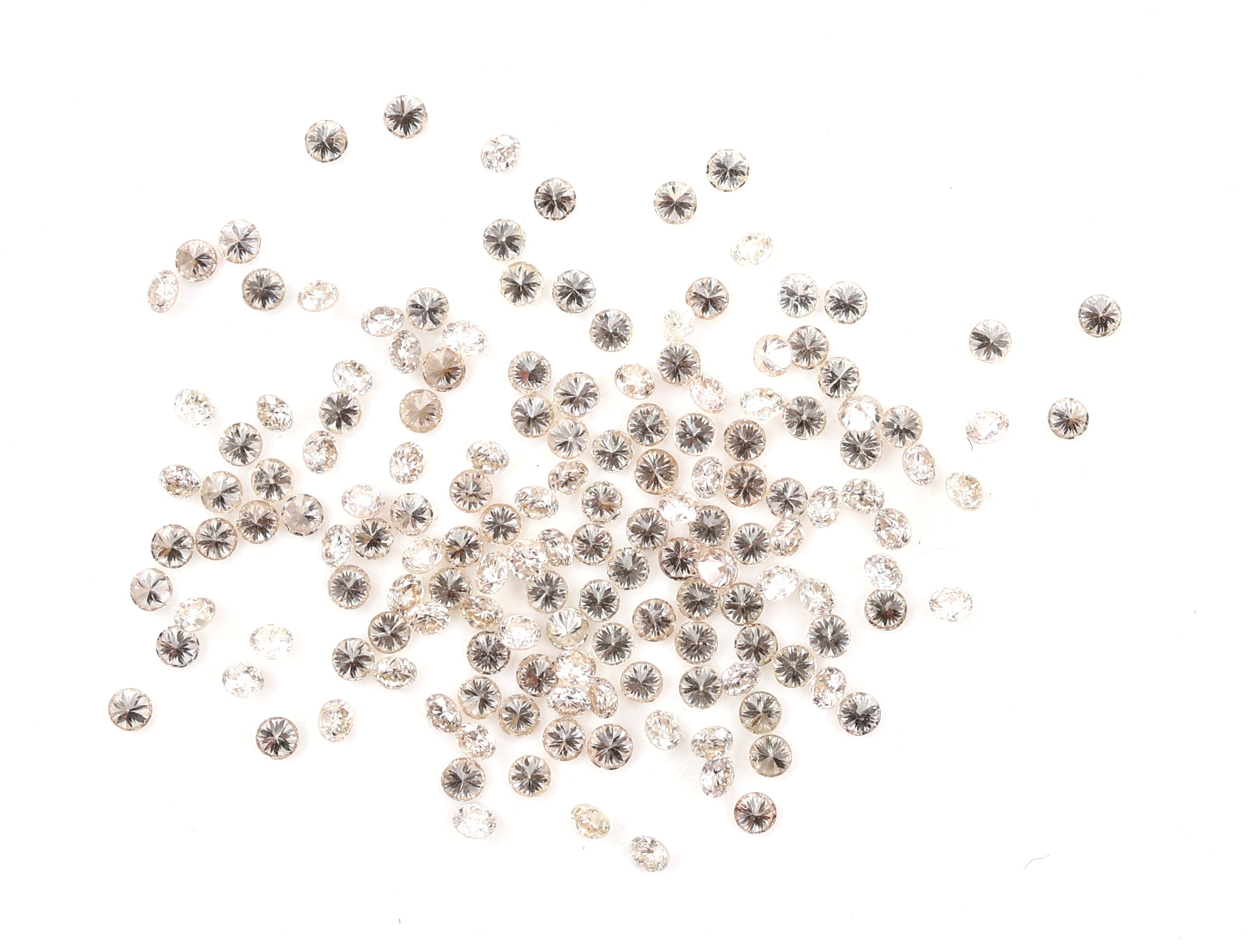 Lot lose Brillanten, zus. ca. 1.00 ct, feines Weiss-Weiss/vs-si, kalibriert ca. 1.10 - 1.15 mm