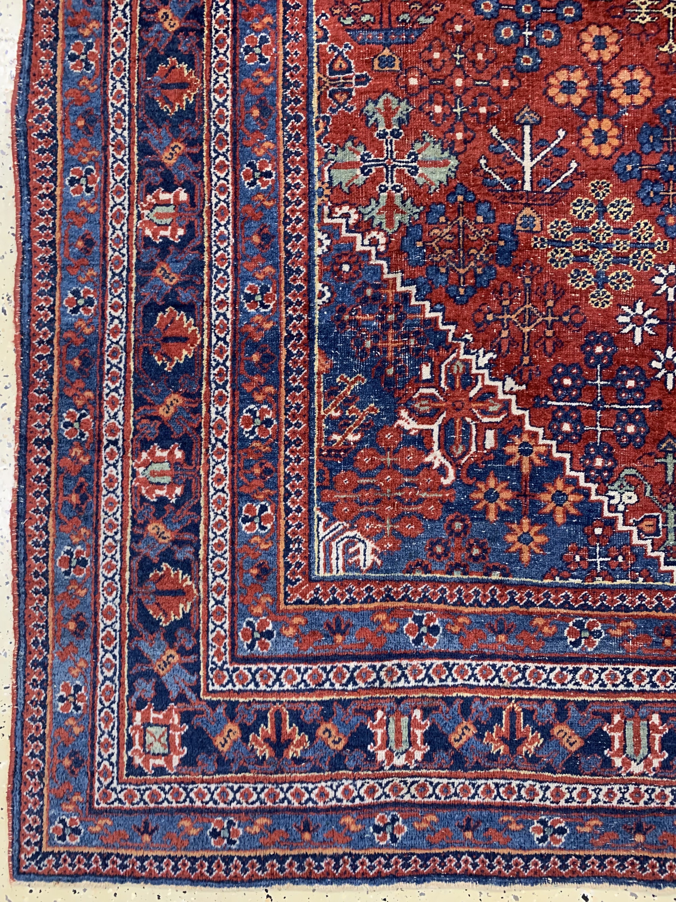 Detail b: Djoschaghan alt, Persien, Anfang 20.Jhd, Wolle auf Baumwolle, ca. 298 x 208 cm, EHZ: 3