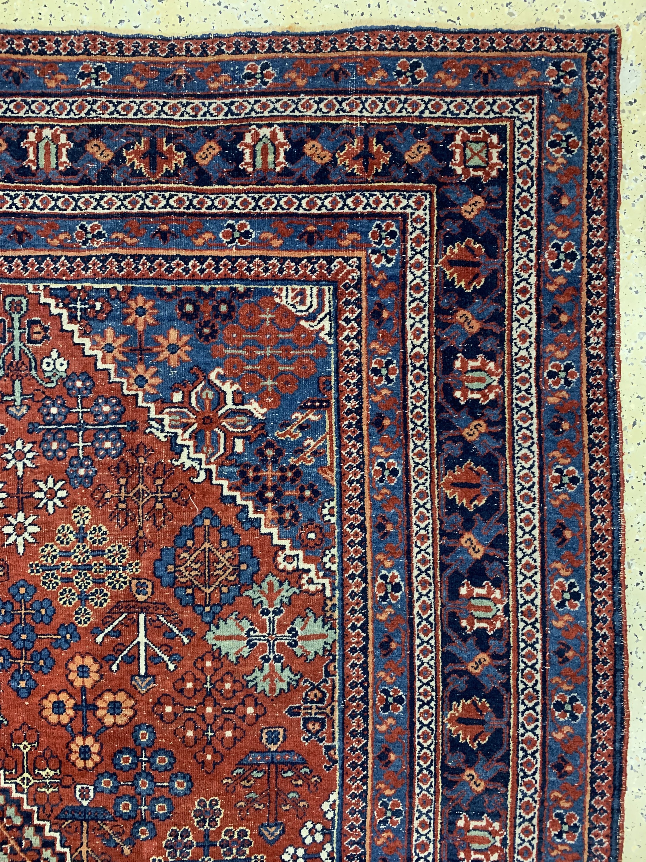 Detail d: Djoschaghan alt, Persien, Anfang 20.Jhd, Wolle auf Baumwolle, ca. 298 x 208 cm, EHZ: 3