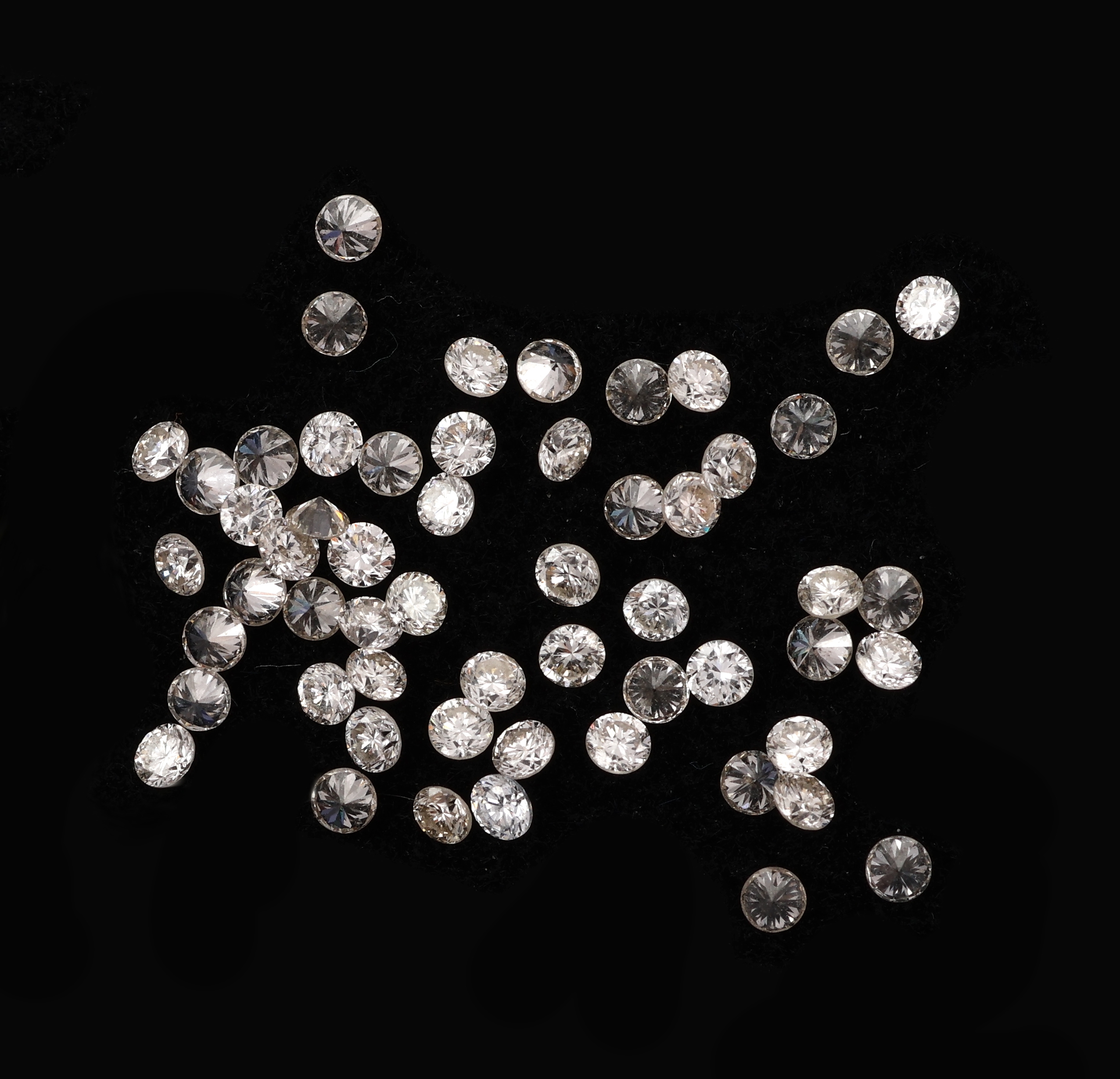 Detail a: Lot lose Brillanten zus. ca. 1.14 ct, feines Weiss-l.get.Weiss/vs-si, kalibriert 1.65-1.70 mm