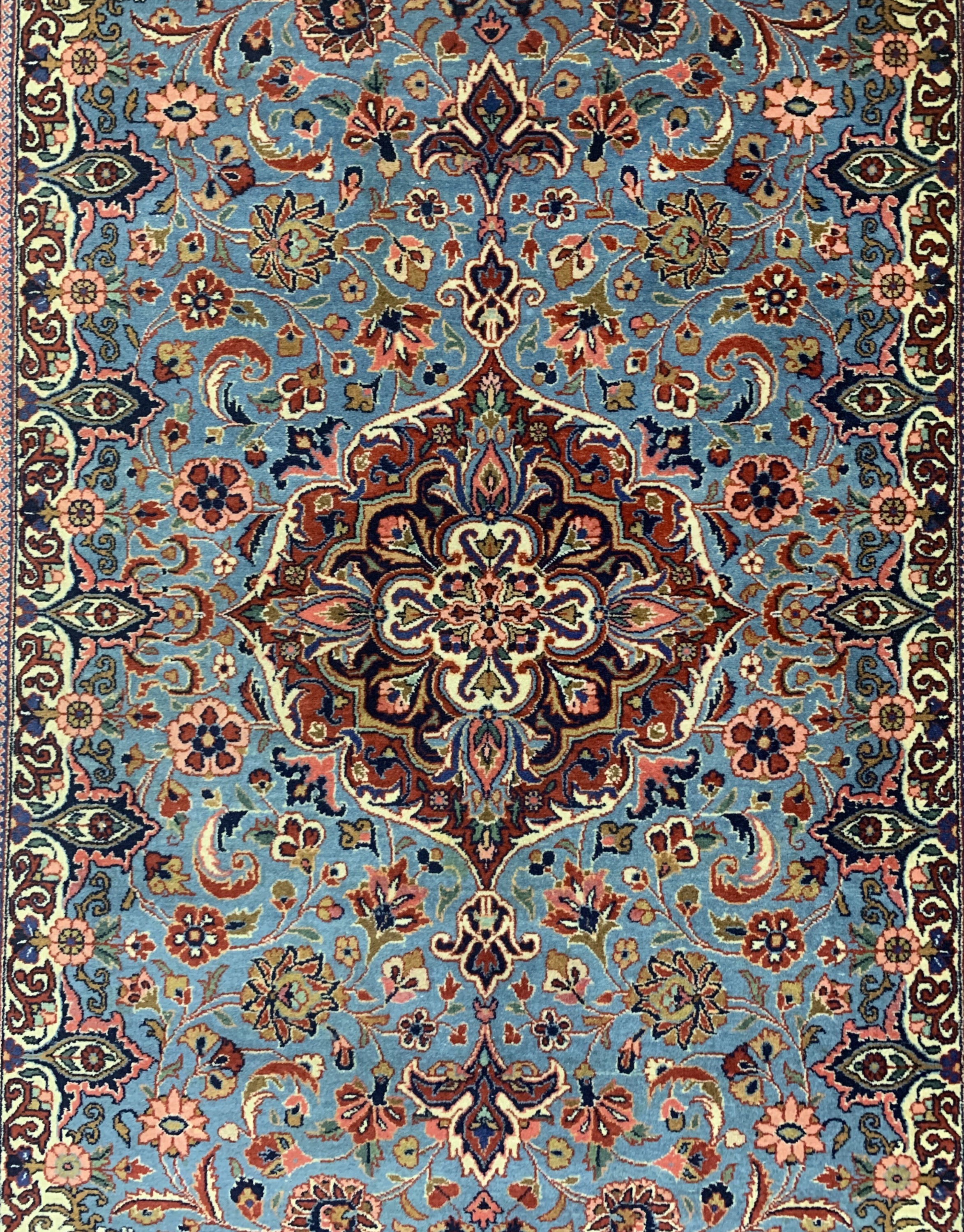 Detail b: Keschan Kork fein, Persien, Anfang 20.Jhd, Korkwolle auf Baumwolle, ca. 203 x 130 cm, EHZ: 2