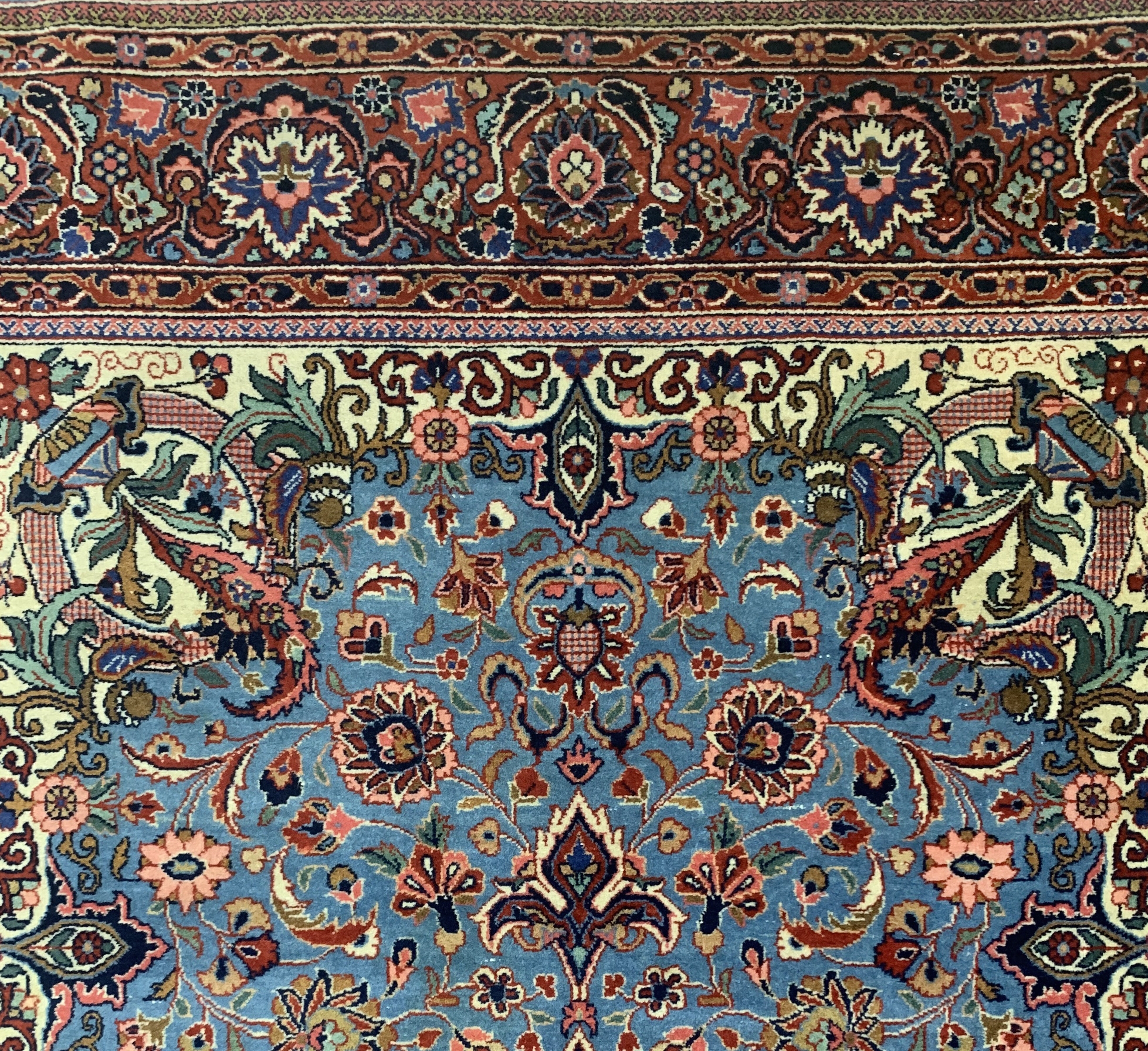 Detail c: Keschan Kork fein, Persien, Anfang 20.Jhd, Korkwolle auf Baumwolle, ca. 203 x 130 cm, EHZ: 2