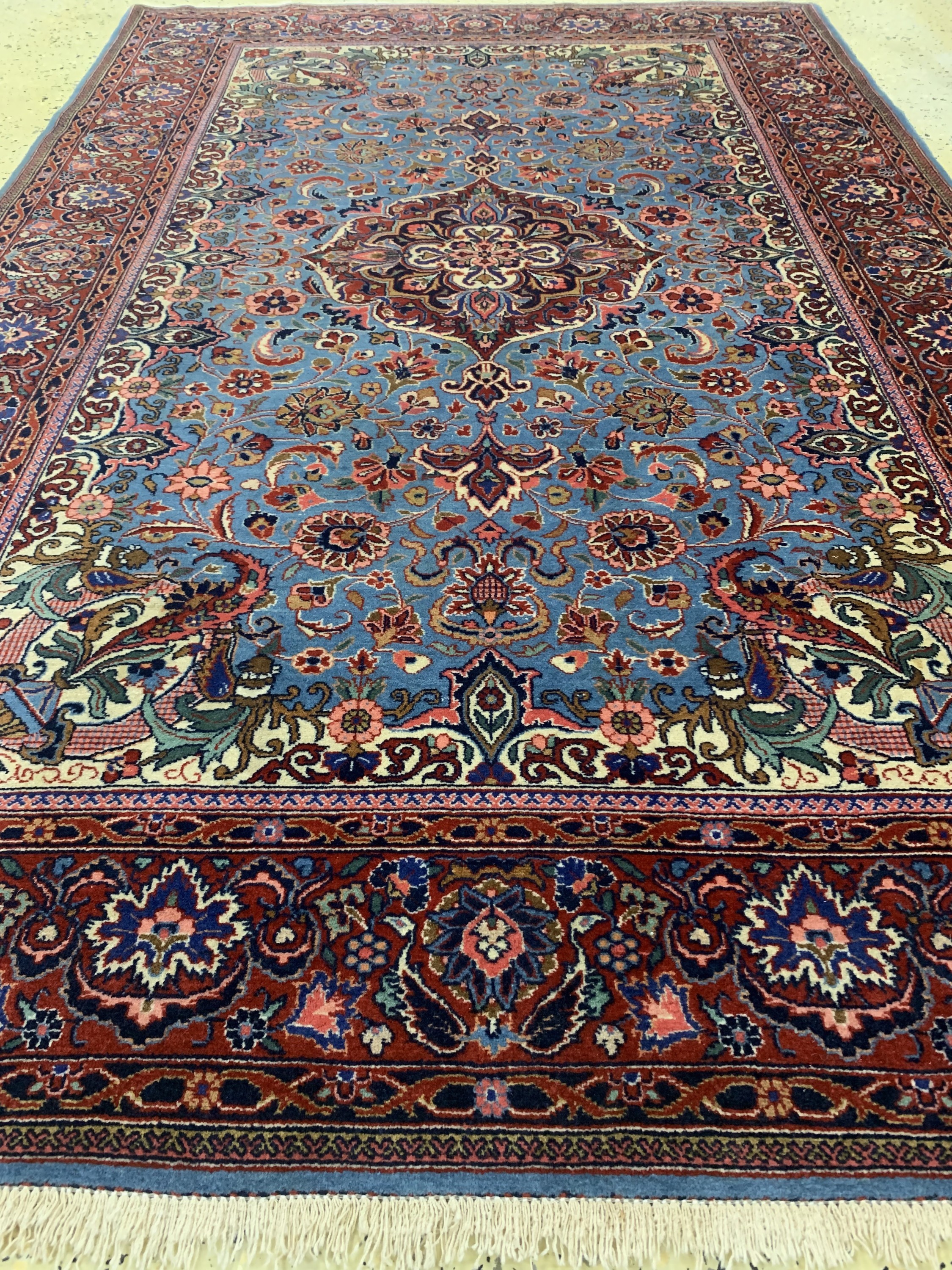 Detail d: Keschan Kork fein, Persien, Anfang 20.Jhd, Korkwolle auf Baumwolle, ca. 203 x 130 cm, EHZ: 2
