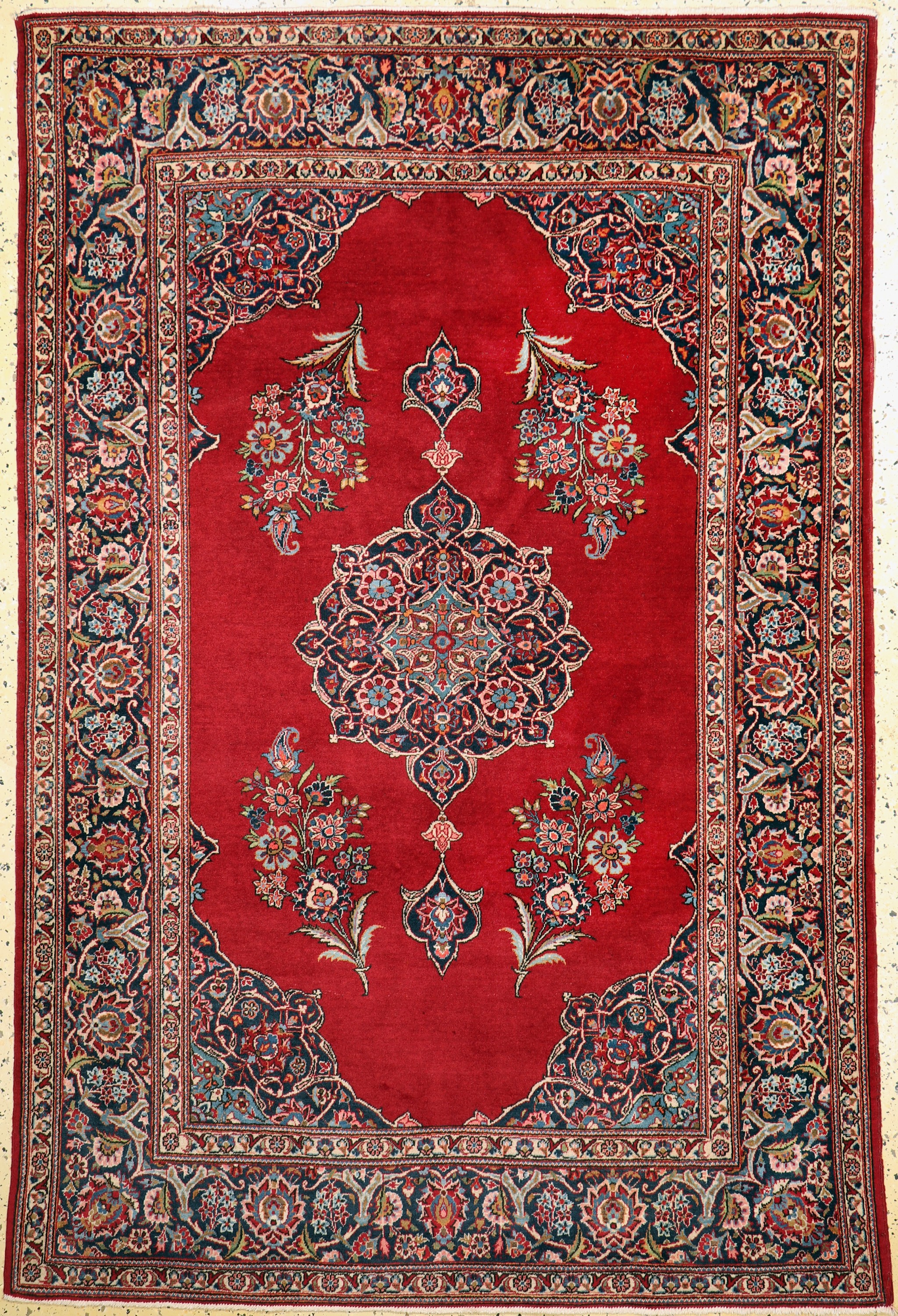 Keschan alt, Persien, Anfang 20.Jhd, Wolle auf Baumwolle, ca. 200 x 134 cm, EHZ: 2-3