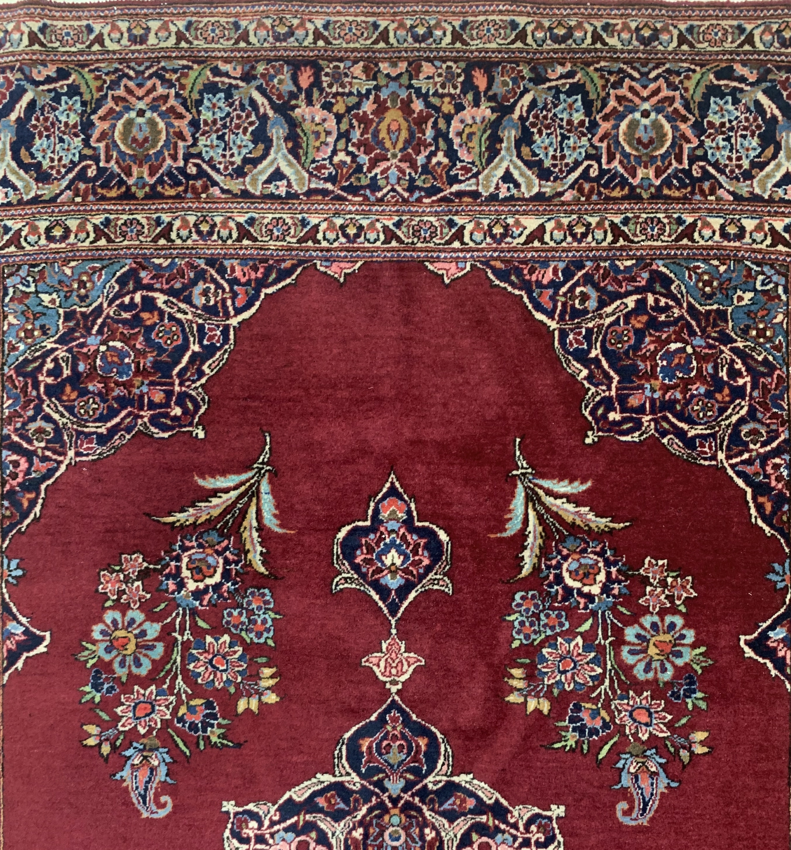 Detail c: Keschan alt, Persien, Anfang 20.Jhd, Wolle auf Baumwolle, ca. 200 x 134 cm, EHZ: 2-3