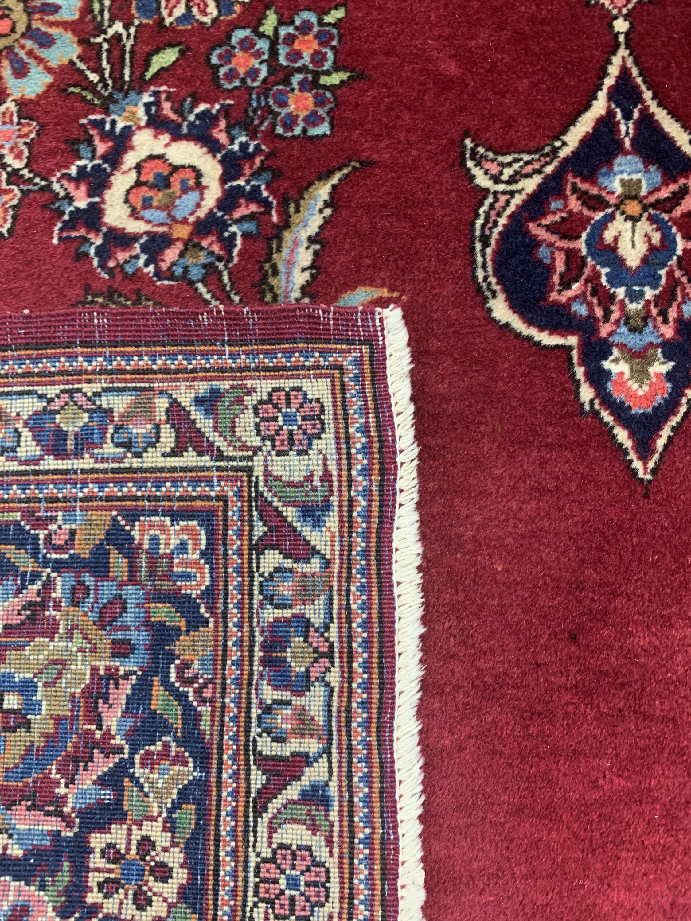 Detail e: Keschan alt, Persien, Anfang 20.Jhd, Wolle auf Baumwolle, ca. 200 x 134 cm, EHZ: 2-3