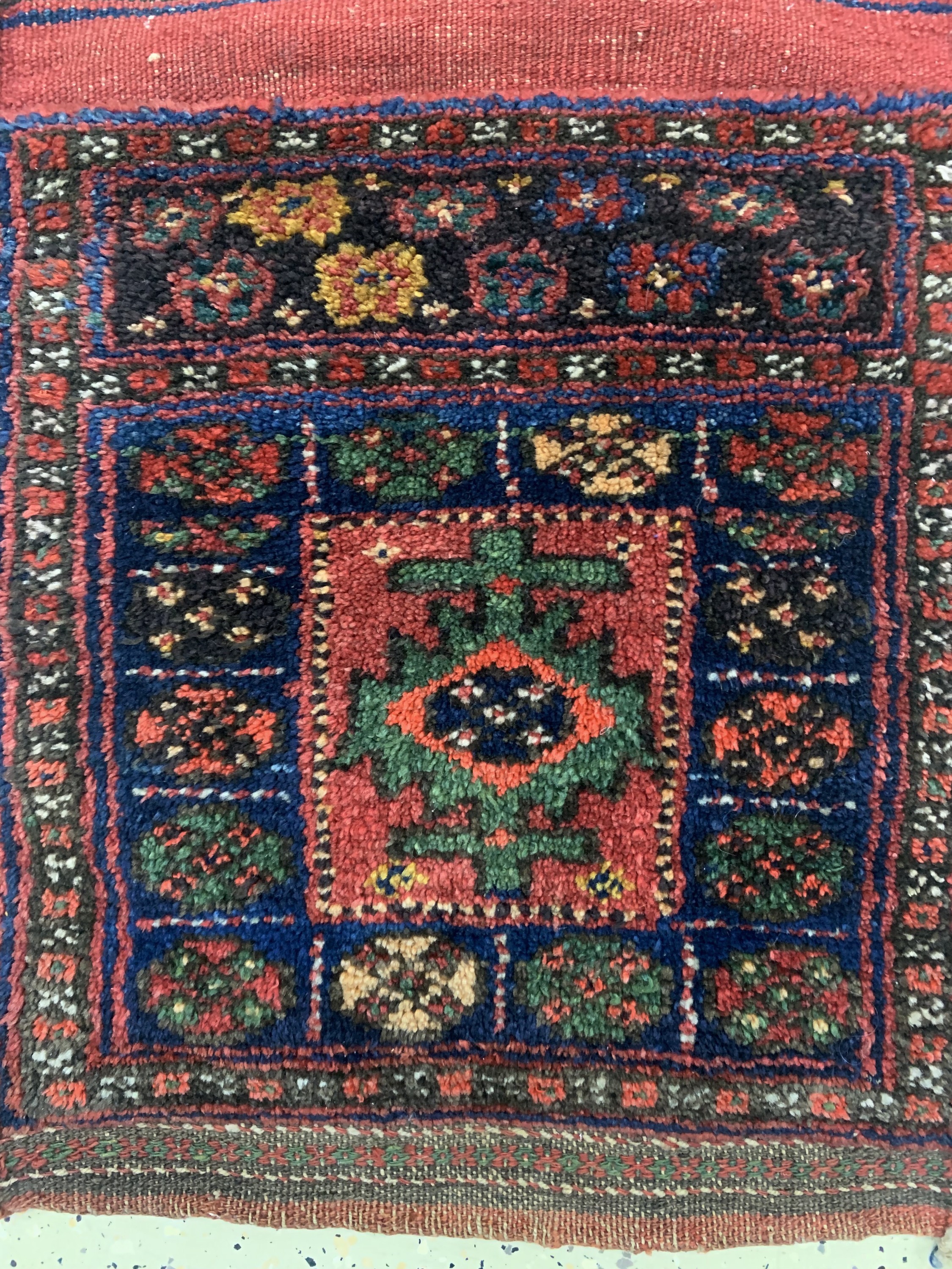 Detail a: Jaf alt, Persien, Anfang 20.Jhd, Wolle auf Wolle, ca. 87 x 47 cm, EHZ: 2