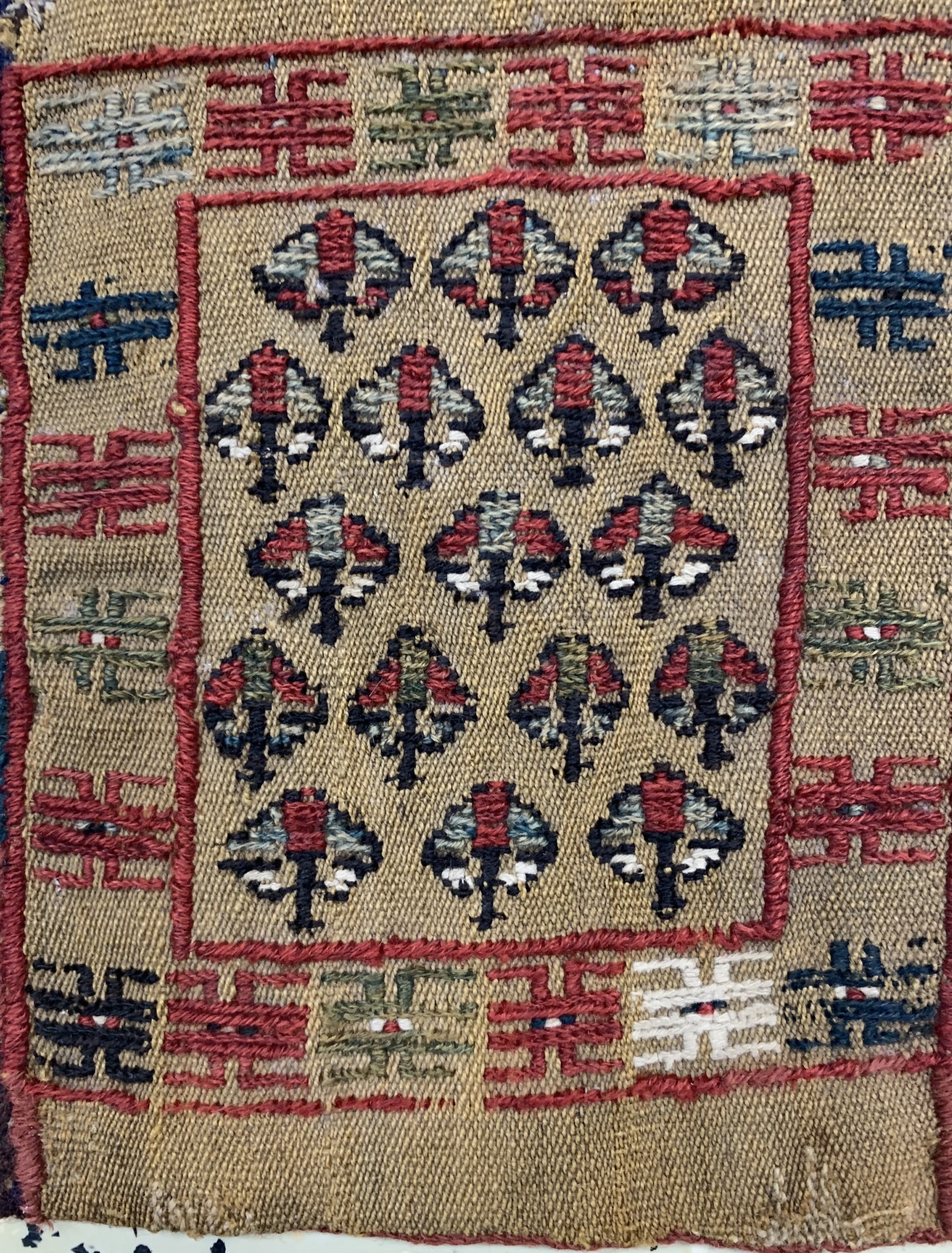 Detail a: 3 Lots Taschen, Schahsawan, Persien, Anfang20.Jhd, Wolle auf Wolle, ca. 65 x 26 cm, EHZ: 2-3