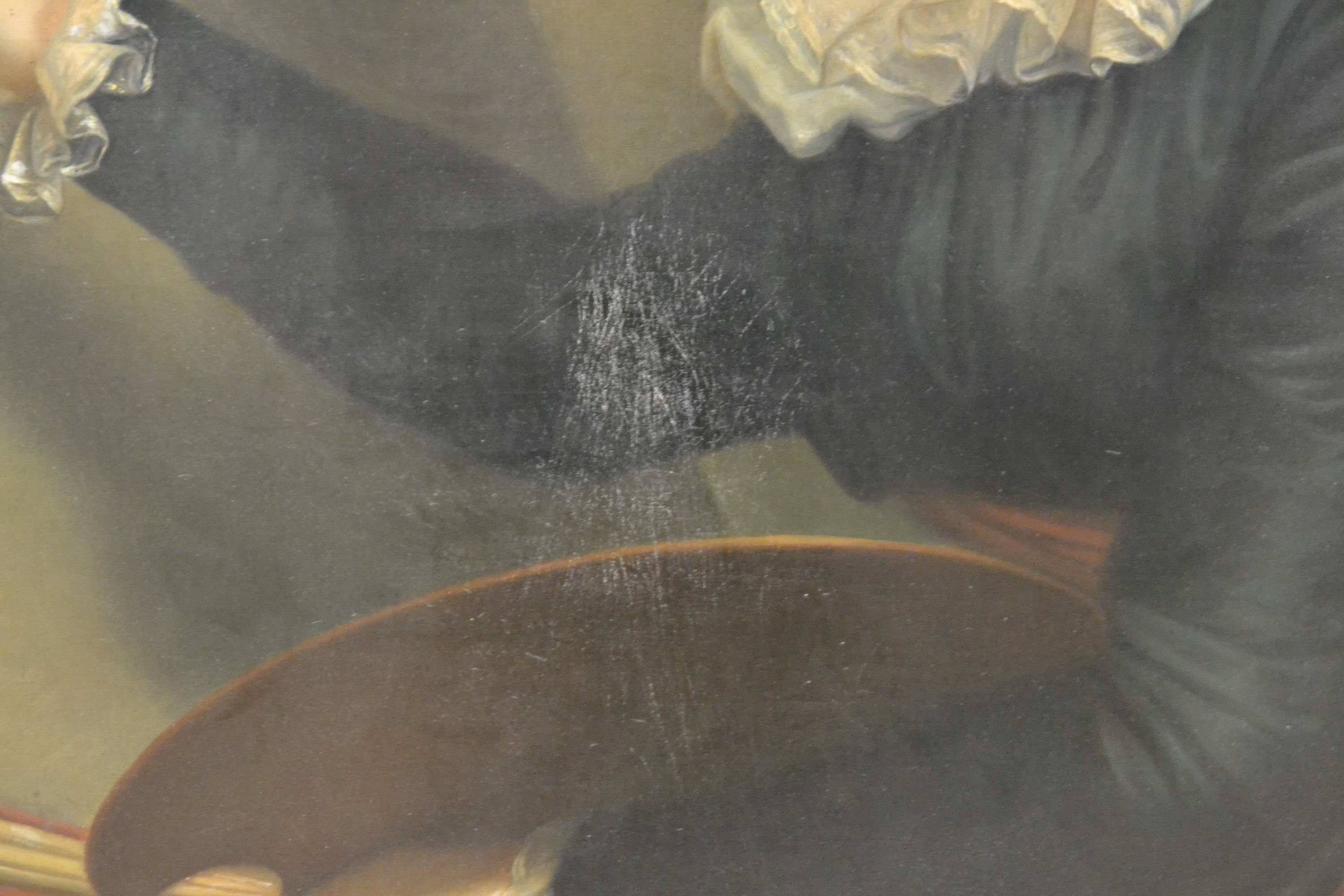 Detail e: Julie Giulia Cheli Capella, 1875-1915, italienisch, Kopie nach Louise-Elisabeth Vigee-Lebrun (1755-1842): Selbstporträt (1790, Uffizien, Florenz), ...