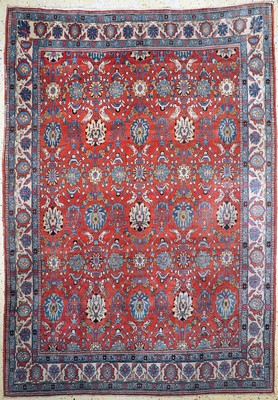 Image Weramin old, Persia, early 20th century, wool on cotton, approx. 305 x 217 cm, condition: ...