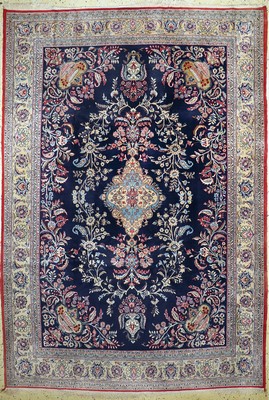 Image Qum old, Persia, mid-20th century, wool with silk, approx. 350 x 240 cm, condition: 2-3. ...