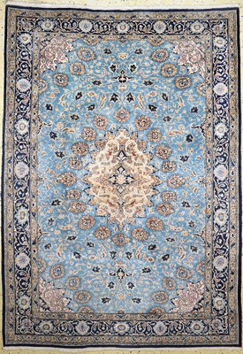 Image Qum old, Persia, mid-20th century, wool with silk, approx. 300 x 214 cm, condition: 2. ...