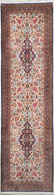 Image Qum cork, Persia, late 20th century, corkwool on cotton, approx. 290 x 81 cm, condition: ...