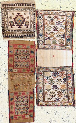 Image 3 lots of bags, Shahsawan, Persia, early 20th century, wool on wool, approx. 65 x 26 cm, ...