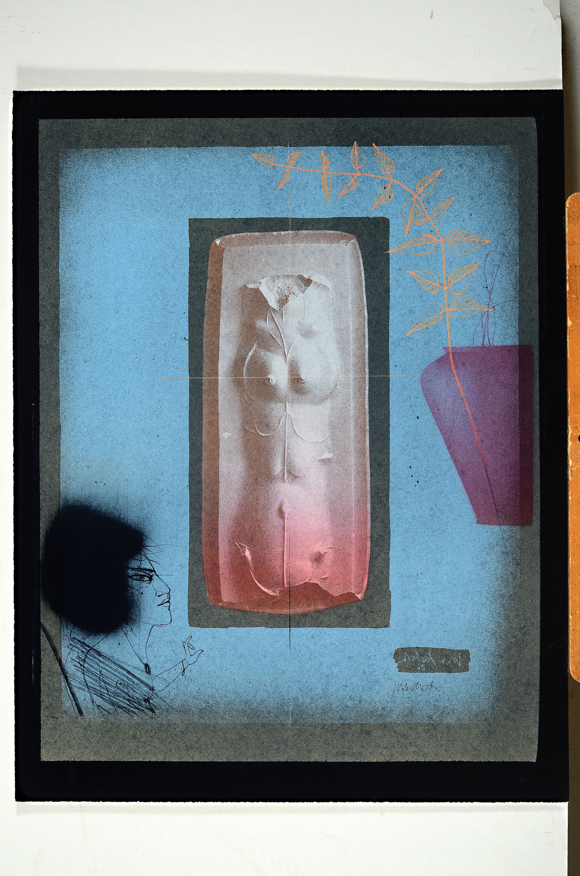 Detail l: Paul Wunderlich, 1927 - 2010, vier Lithografien, handsigniert, num., verschiedene Motive, ungerahmt, ca. 72 x 56 cm, u.a. Fabeltier mit Zitzen, num. ...