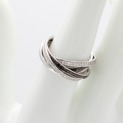 Image 26803959 - 5-reihiger Ring mit Diamanten und Brillanten
