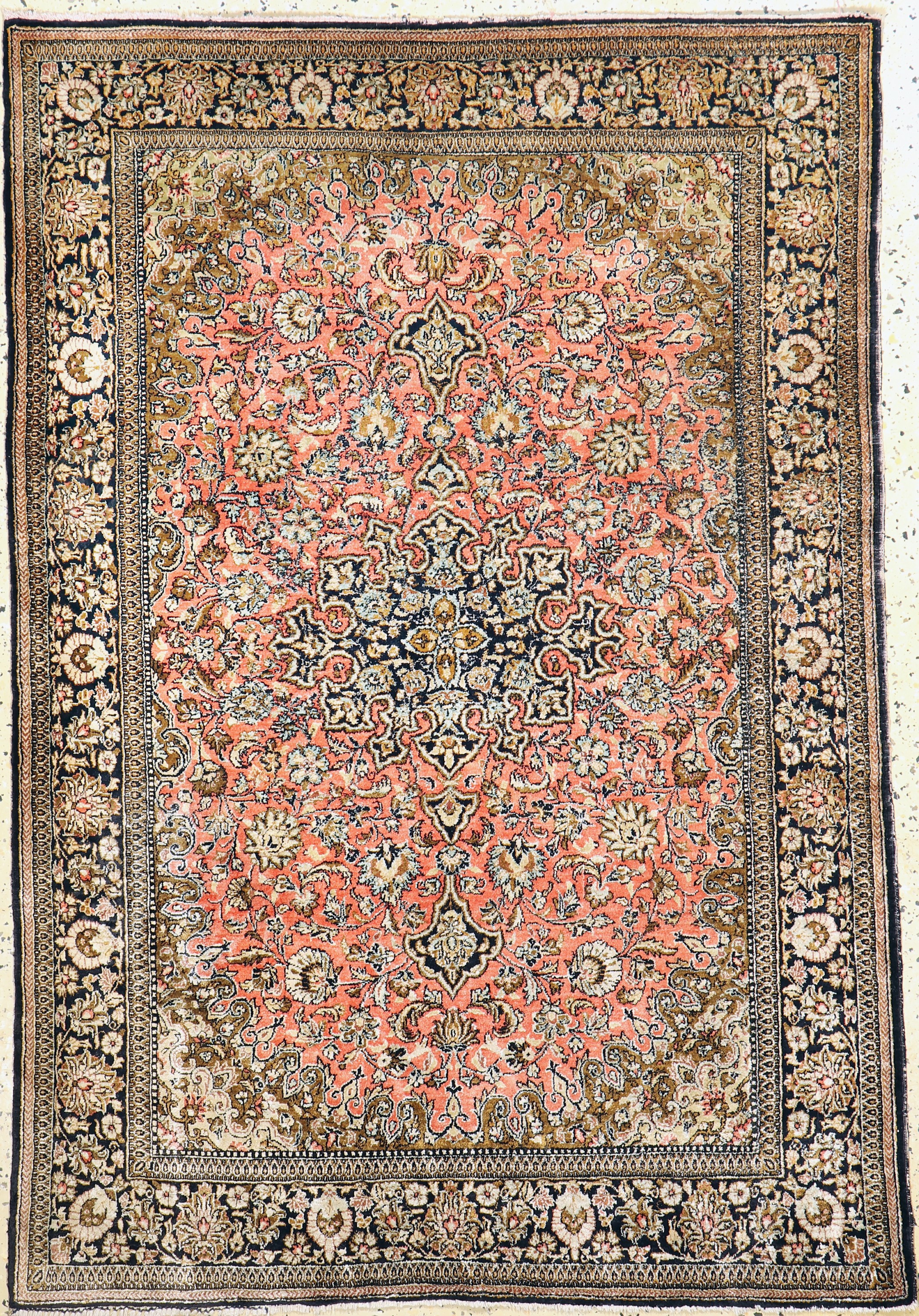 Ghom Seide, Persien, ca. 50 Jahre, reine Naturseide, ca. 153 x 103 cm, EHZ: 3