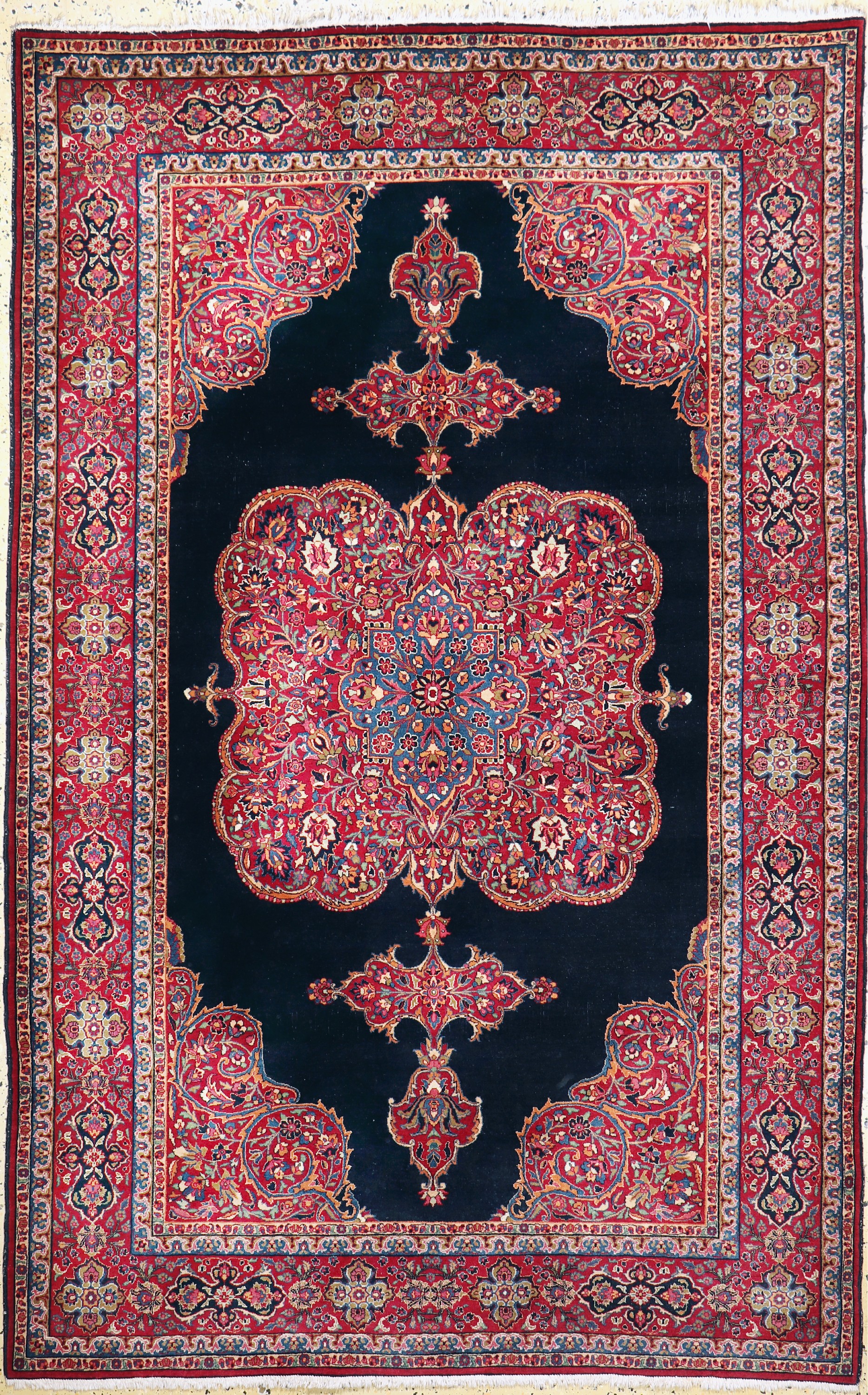 Khorasan fein, Persien, Mitte 20.Jhd, Wolleauf Baumwolle, ca. 230 x 147 cm, EHZ: 2-3