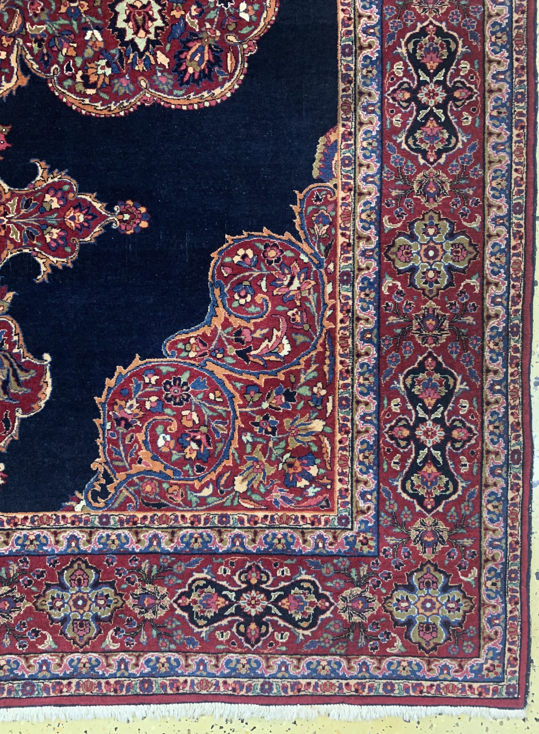 Detail a: Khorasan fein, Persien, Mitte 20.Jhd, Wolleauf Baumwolle, ca. 230 x 147 cm, EHZ: 2-3