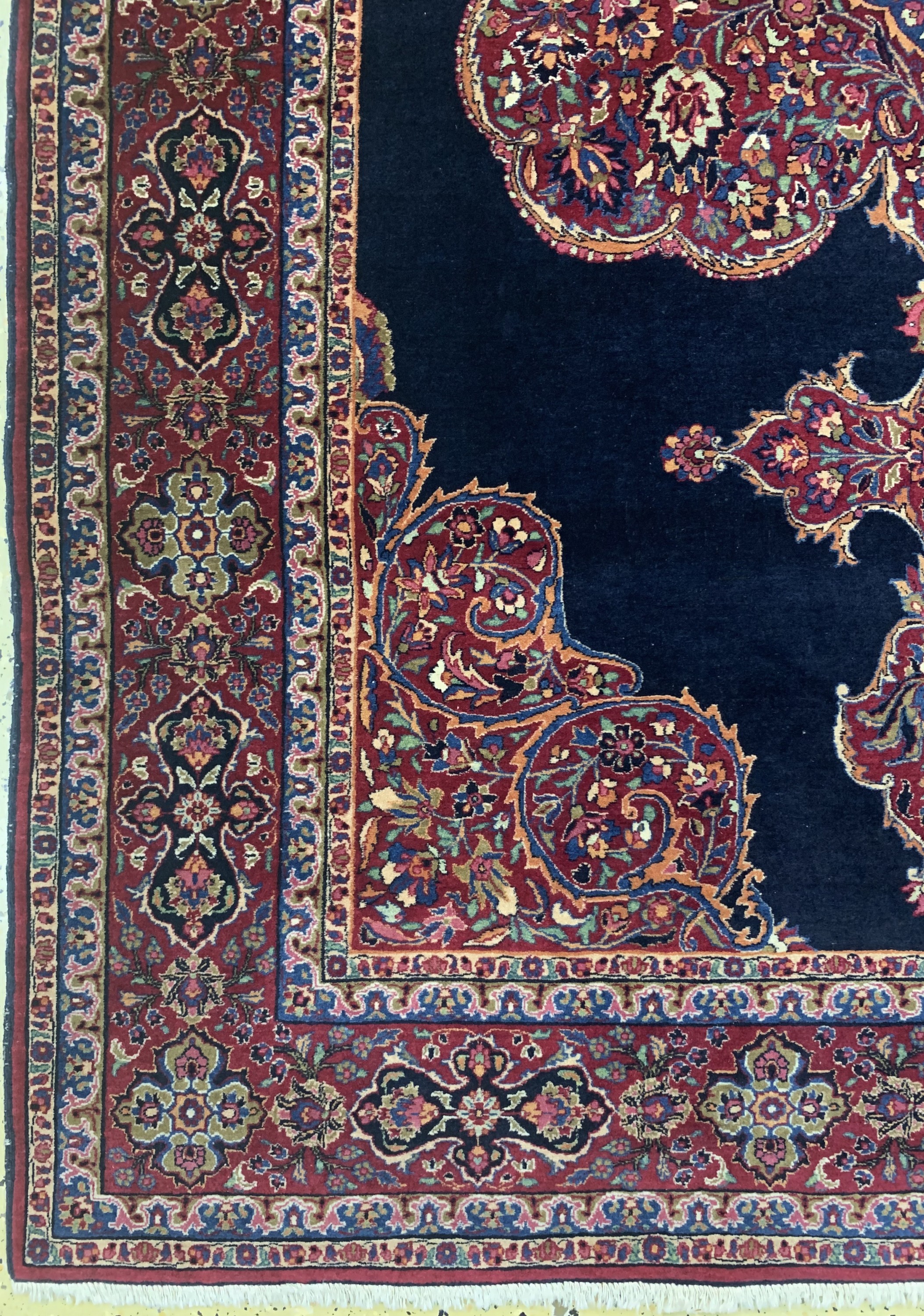 Detail b: Khorasan fein, Persien, Mitte 20.Jhd, Wolleauf Baumwolle, ca. 230 x 147 cm, EHZ: 2-3