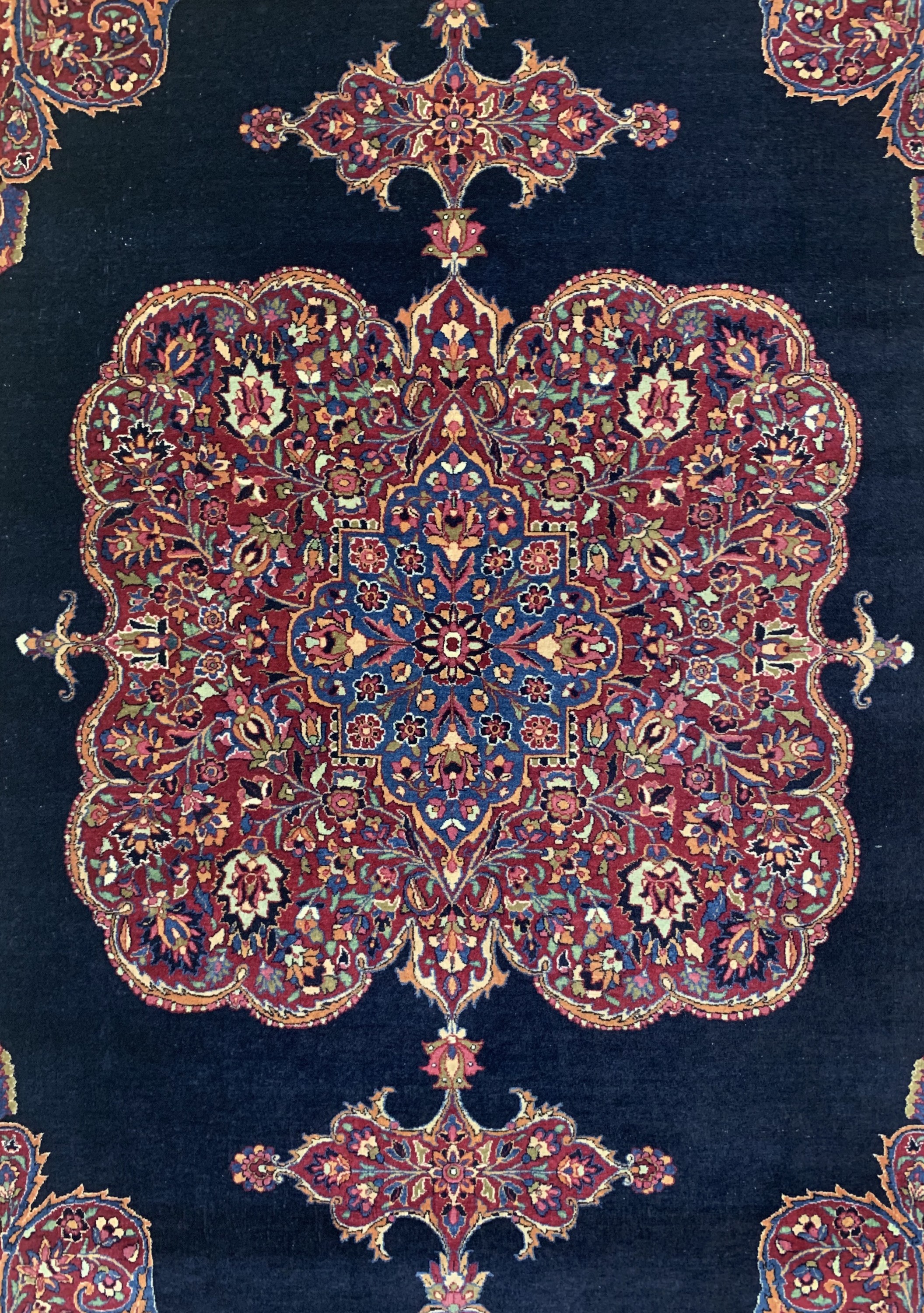 Detail c: Khorasan fein, Persien, Mitte 20.Jhd, Wolleauf Baumwolle, ca. 230 x 147 cm, EHZ: 2-3
