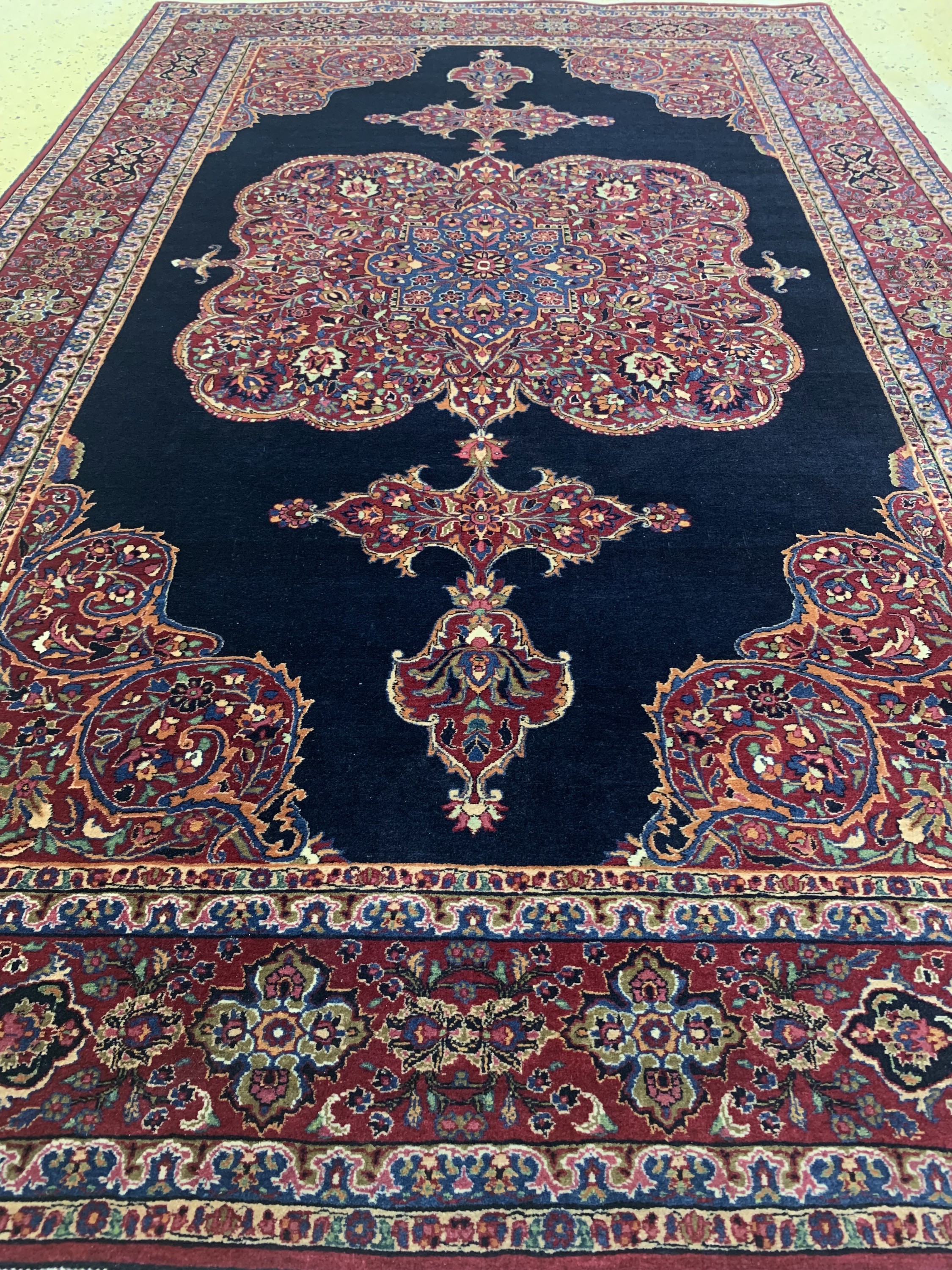 Detail d: Khorasan fein, Persien, Mitte 20.Jhd, Wolleauf Baumwolle, ca. 230 x 147 cm, EHZ: 2-3