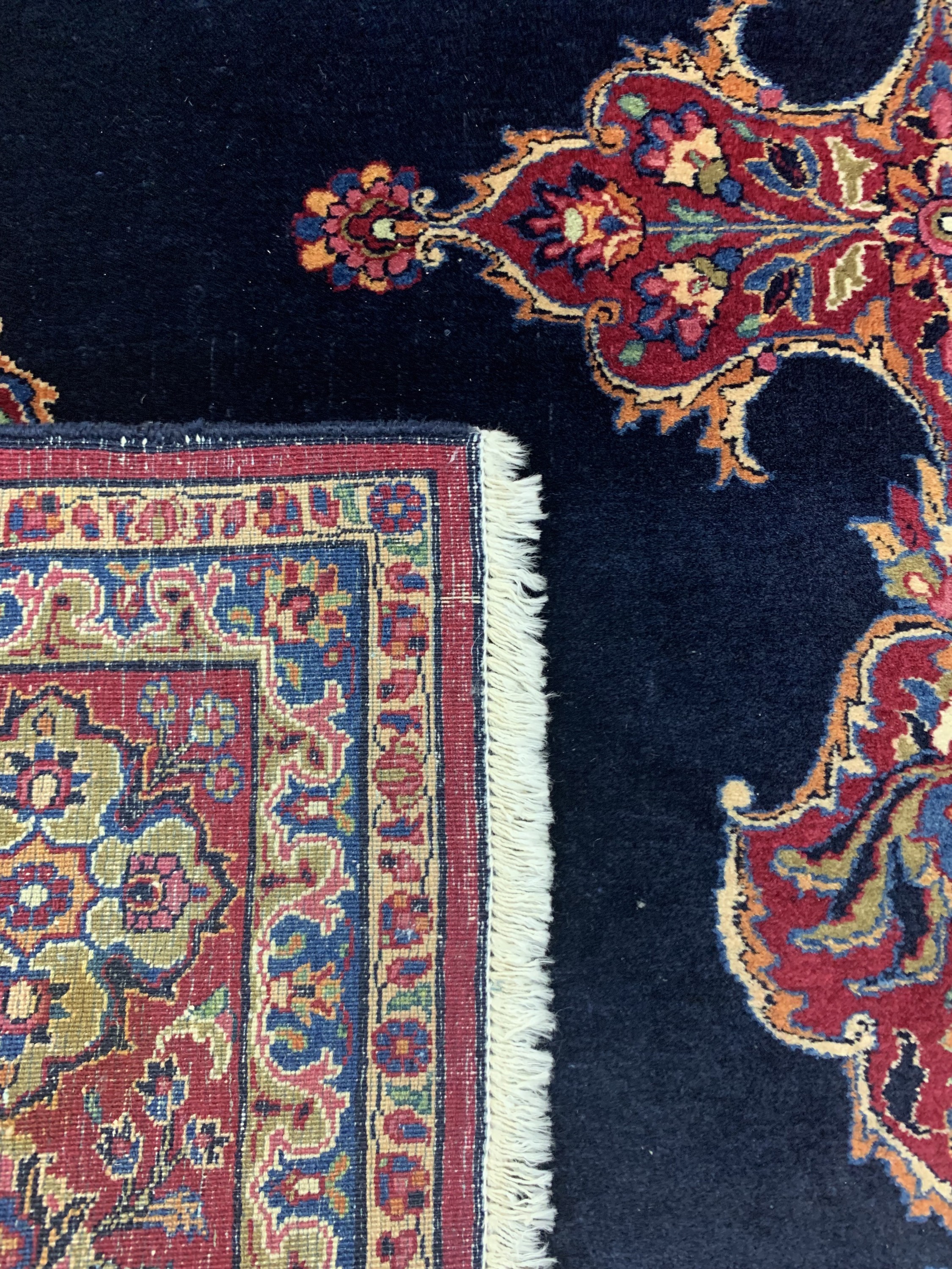 Detail e: Khorasan fein, Persien, Mitte 20.Jhd, Wolleauf Baumwolle, ca. 230 x 147 cm, EHZ: 2-3