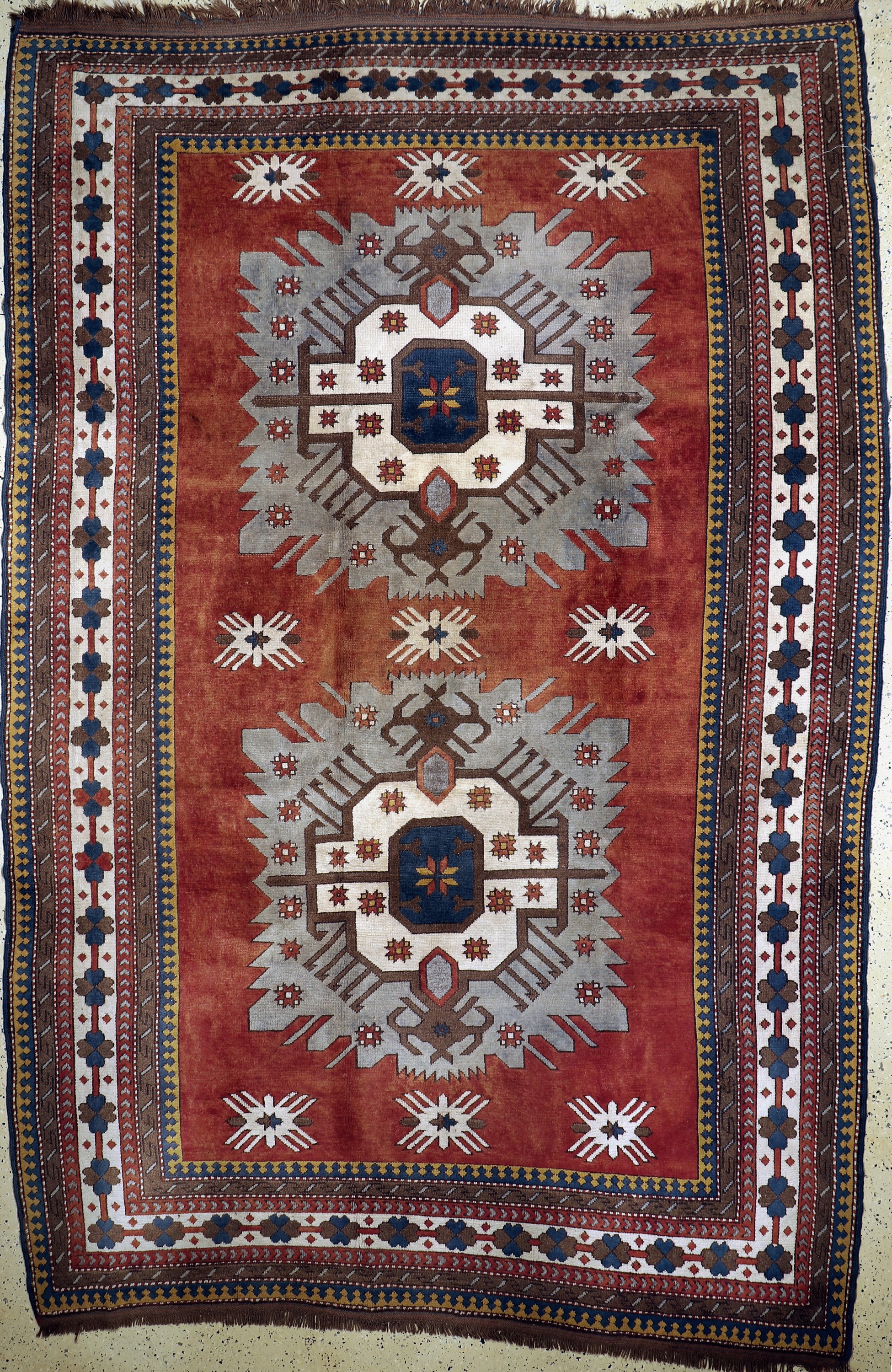 Kars-Kazak, Türkei, Mitte 20.Jhd, Wolle aufWolle, ca. 370 x 245 cm, EHZ: 2-3
