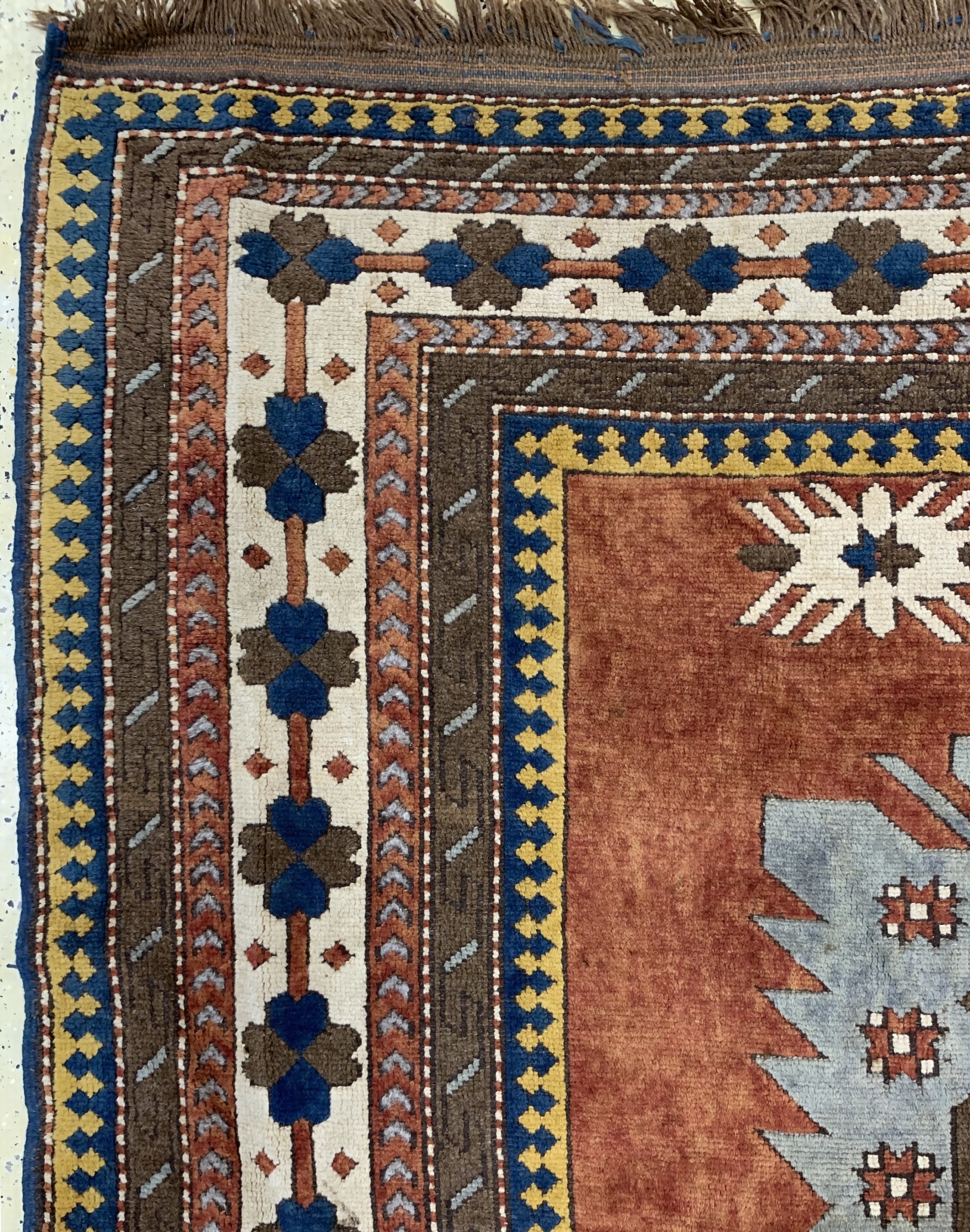 Detail d: Kars-Kazak, Türkei, Mitte 20.Jhd, Wolle aufWolle, ca. 370 x 245 cm, EHZ: 2-3