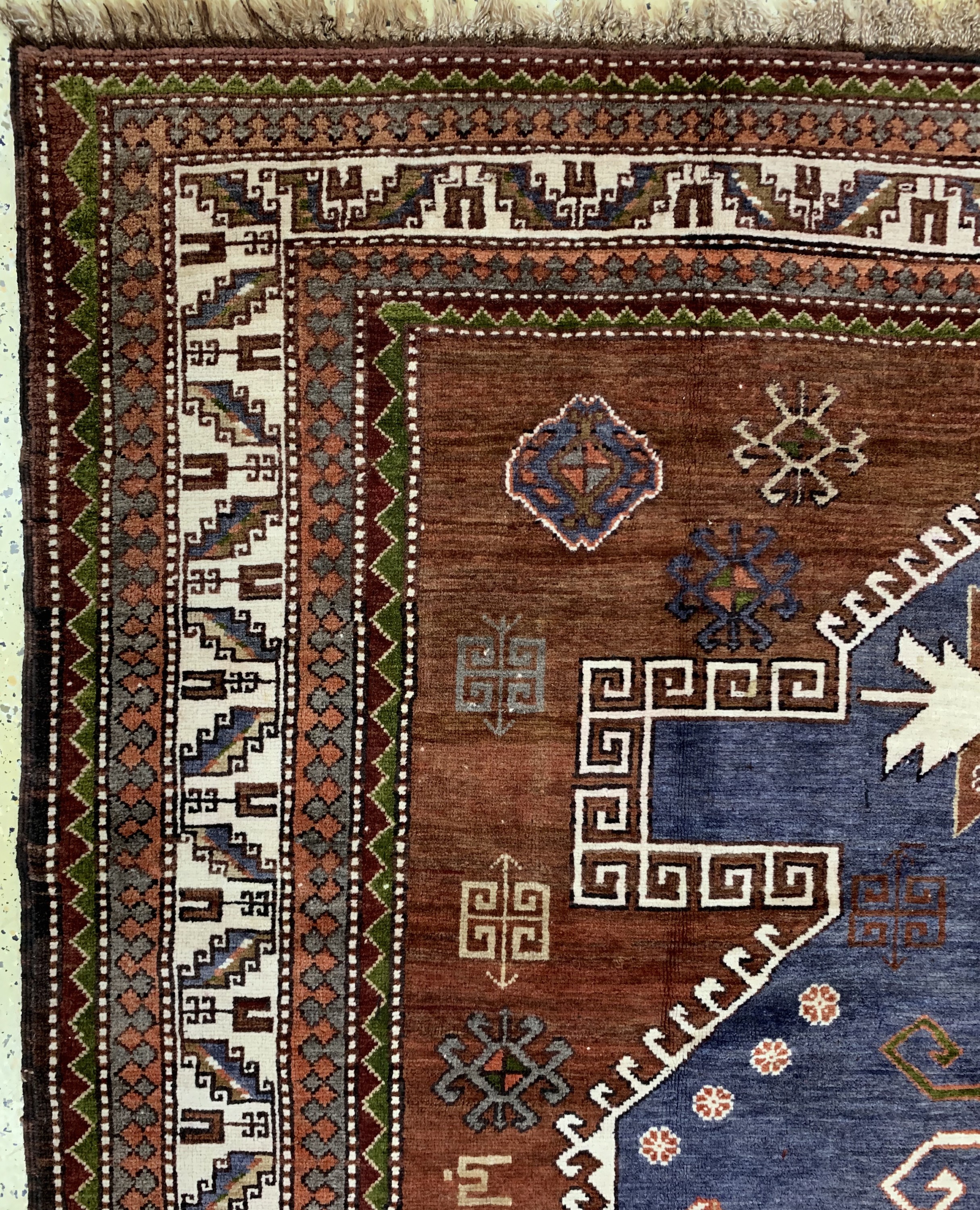 Detail c: Kars-Kazak, Türkei, Mitte 20.Jhd, Wolle aufWolle, ca. 285 x 190 cm, EHZ: 2